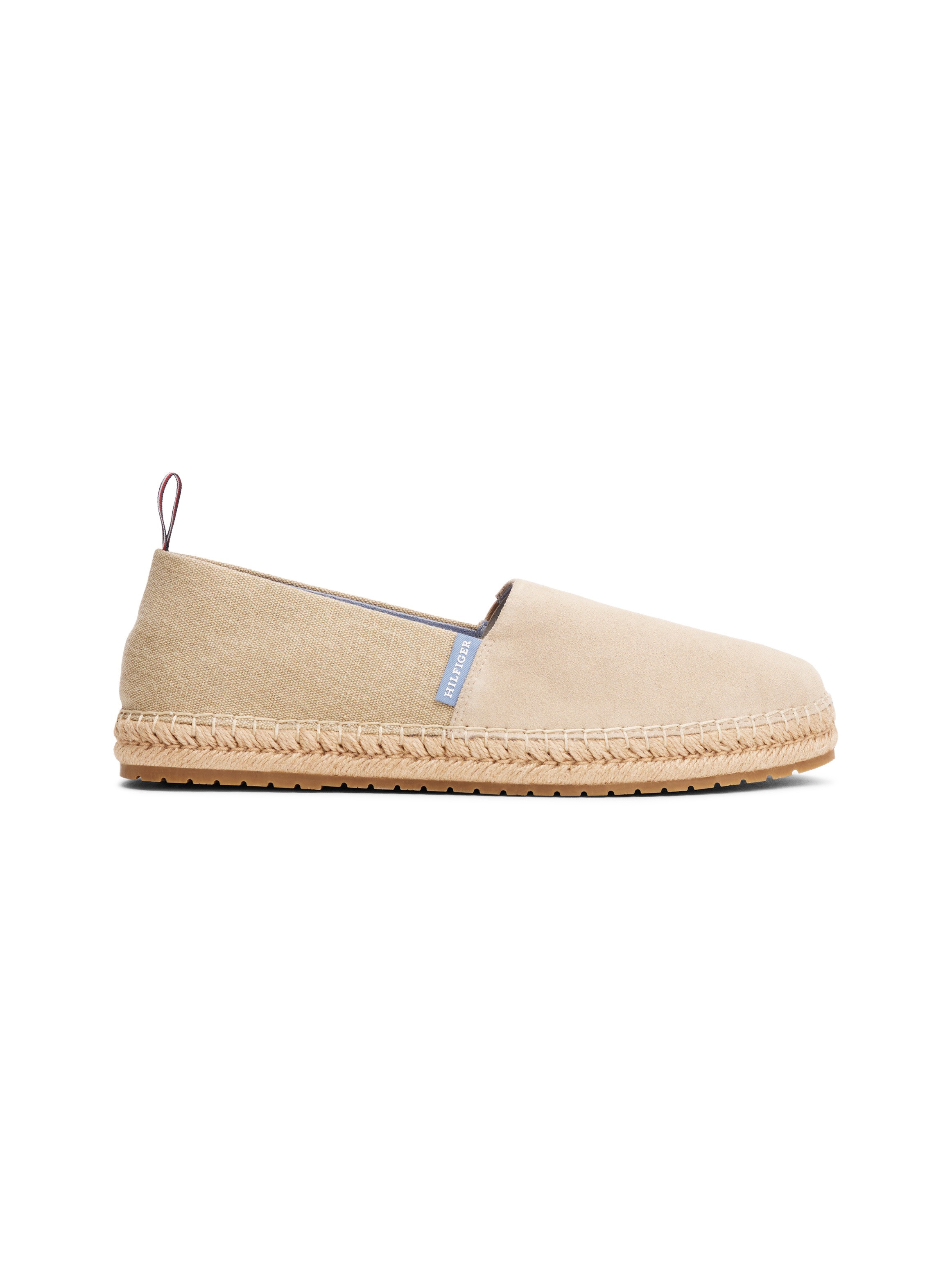 Tommy Hilfiger Espadrille »HILFIGER FLEX MIX ESPADRILLE«, Sommerschuh, Schlupfschuh, Slipper mit seitlichem Logo-Schriftzug