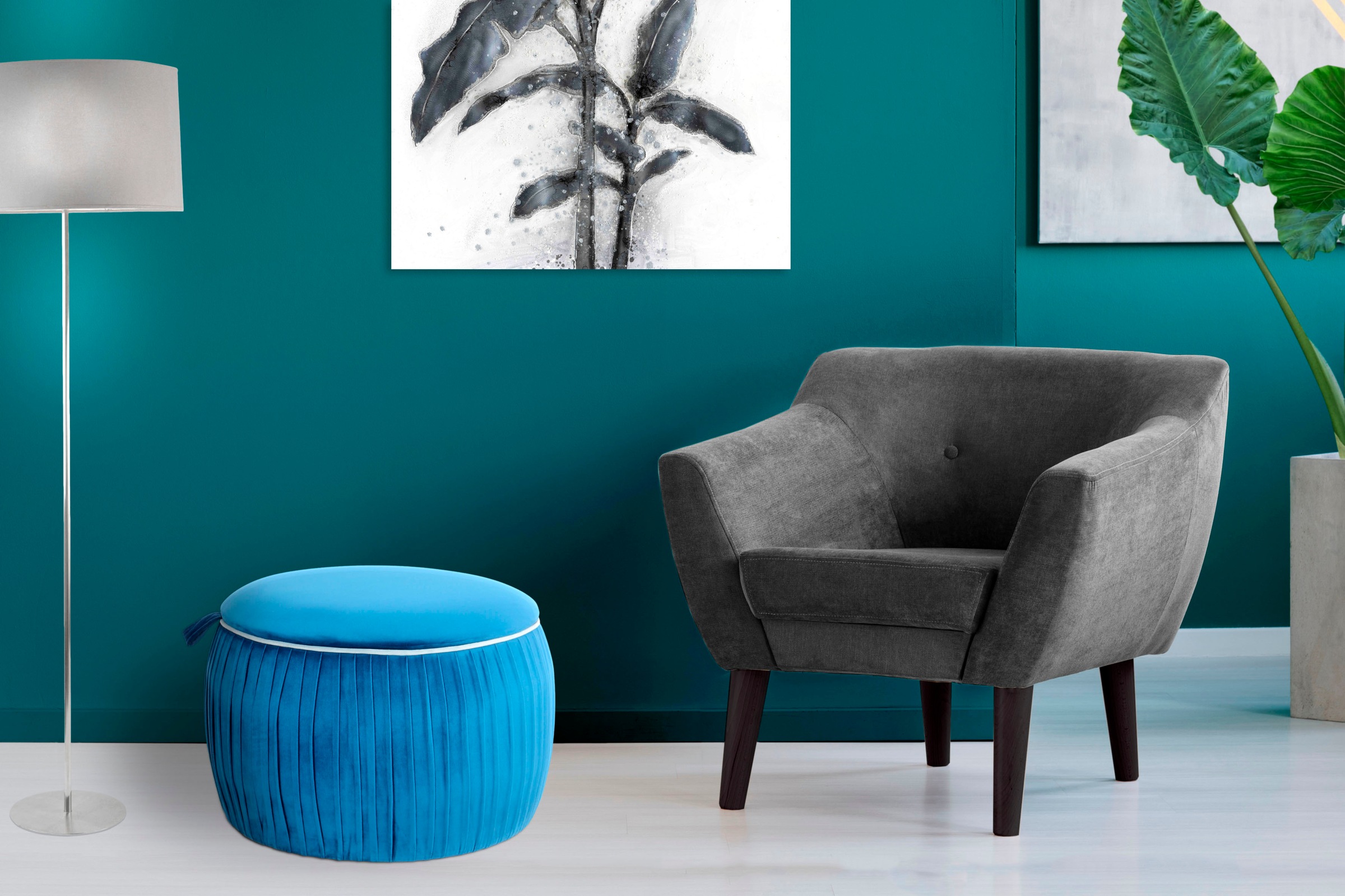 Kayoom Sitzhocker "Hocker Adoree, Sitzgelegenheit in attraktiver Form,Hocke günstig online kaufen