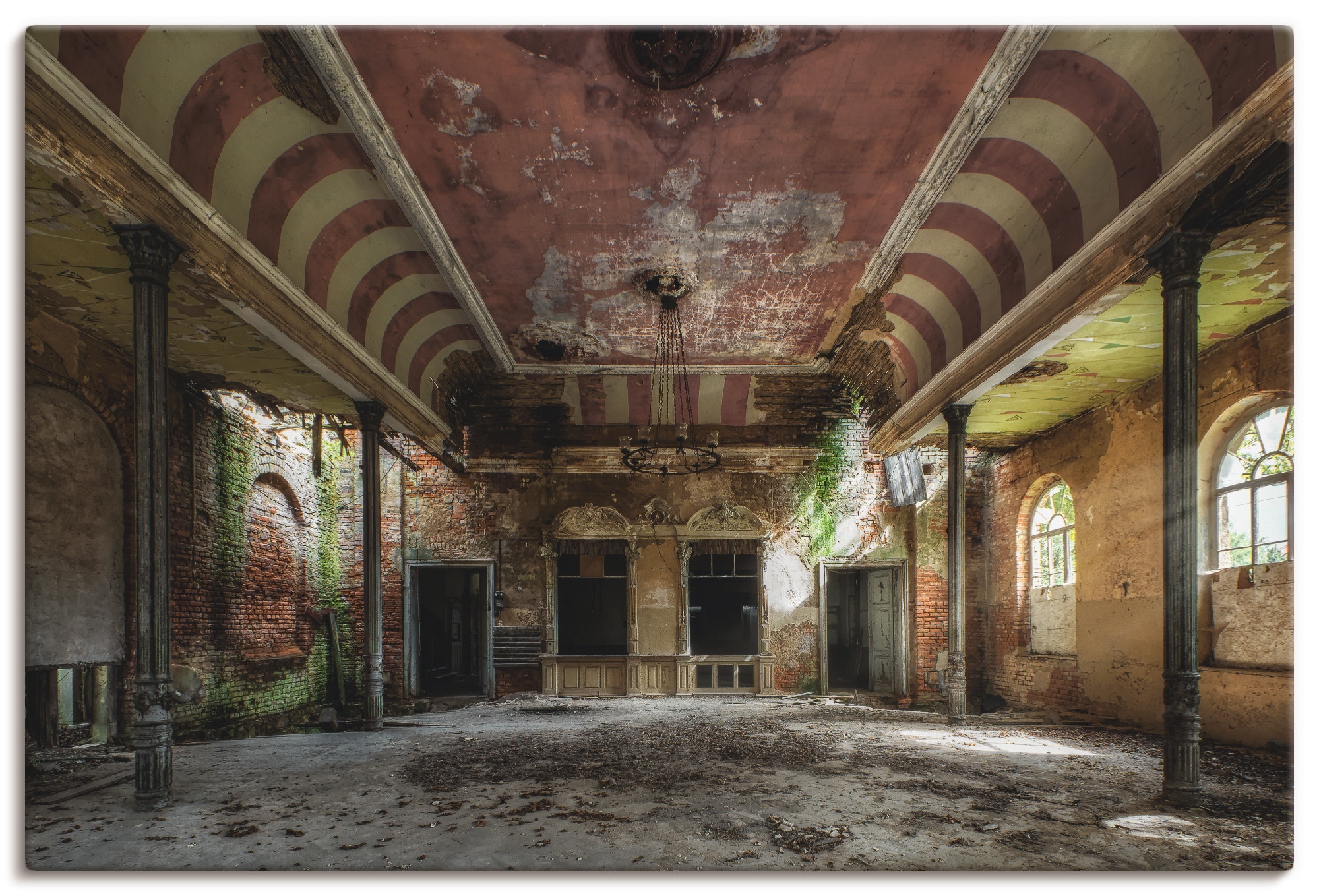 Artland Leinwandbild "Verlassener Ort - Ballsaal" Gebäude 1 Stk. tlg. auf H günstig online kaufen