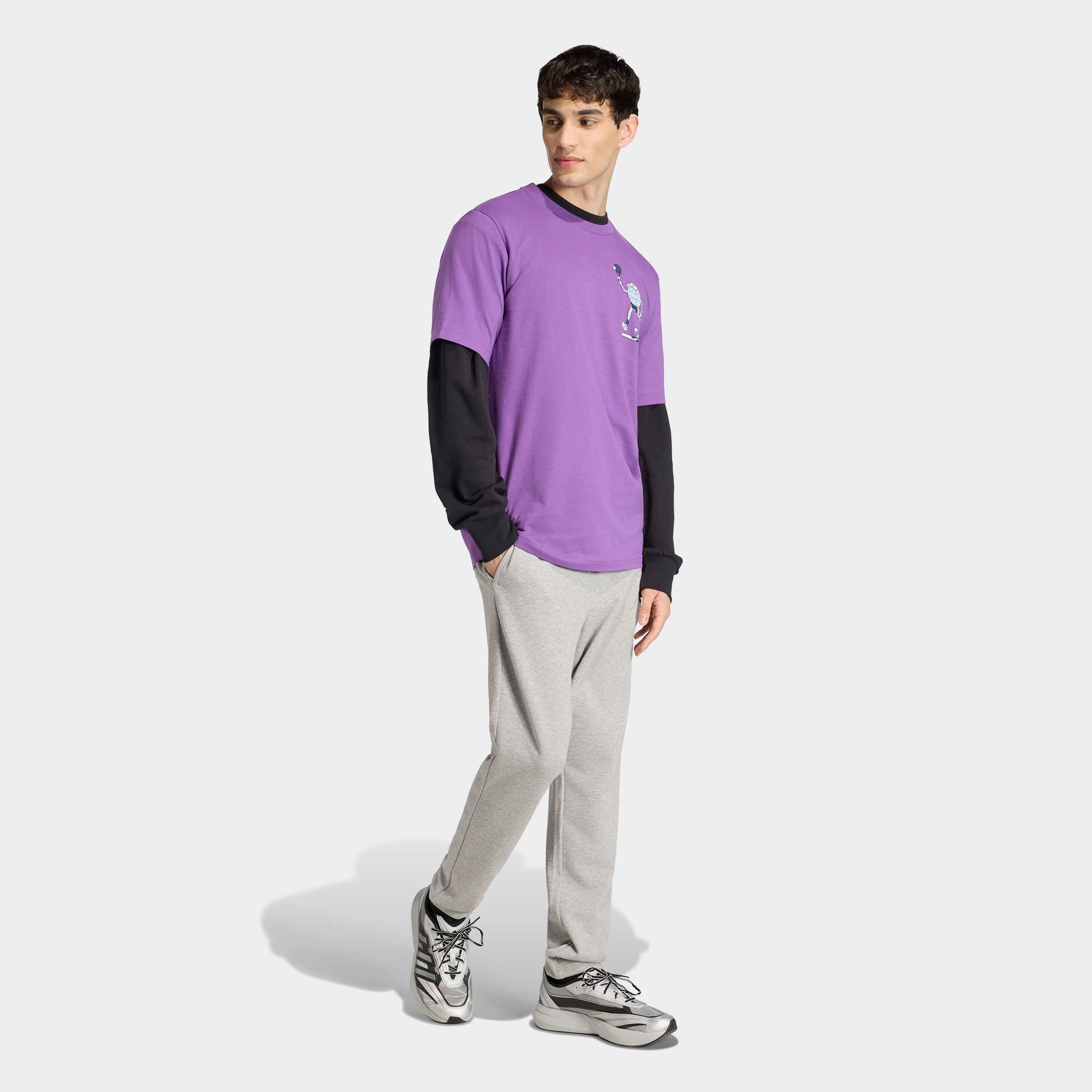 adidas Sportswear T-Shirt »EARTH DAY PADEL, GRAFIK« mit Print, sportlicher Stil, aus Baumwolle, gerader Abschluss