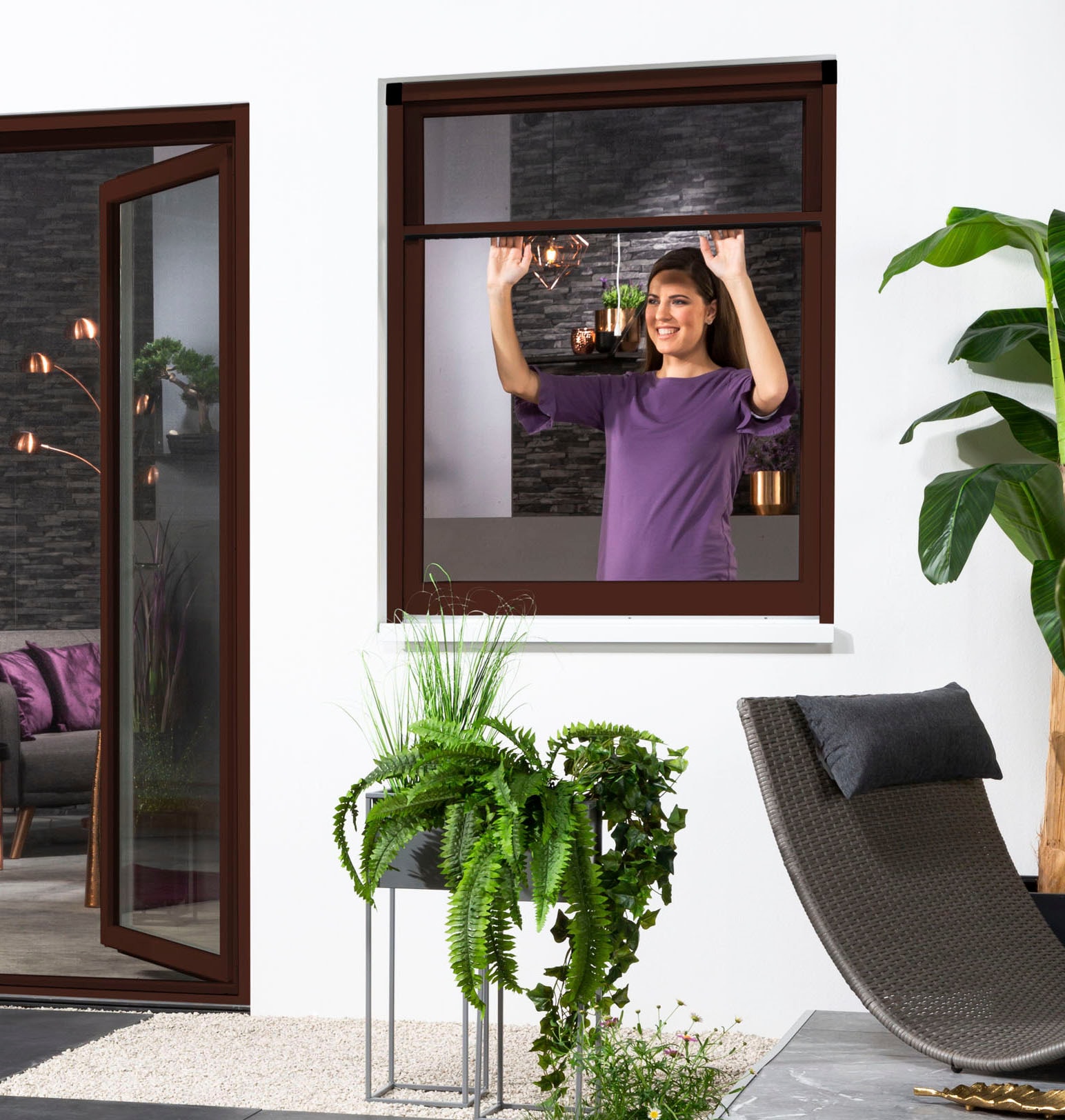 hecht international Insektenschutzrollo »SMART«, transparent, Insektenschutz, für Fenster, kürzbar