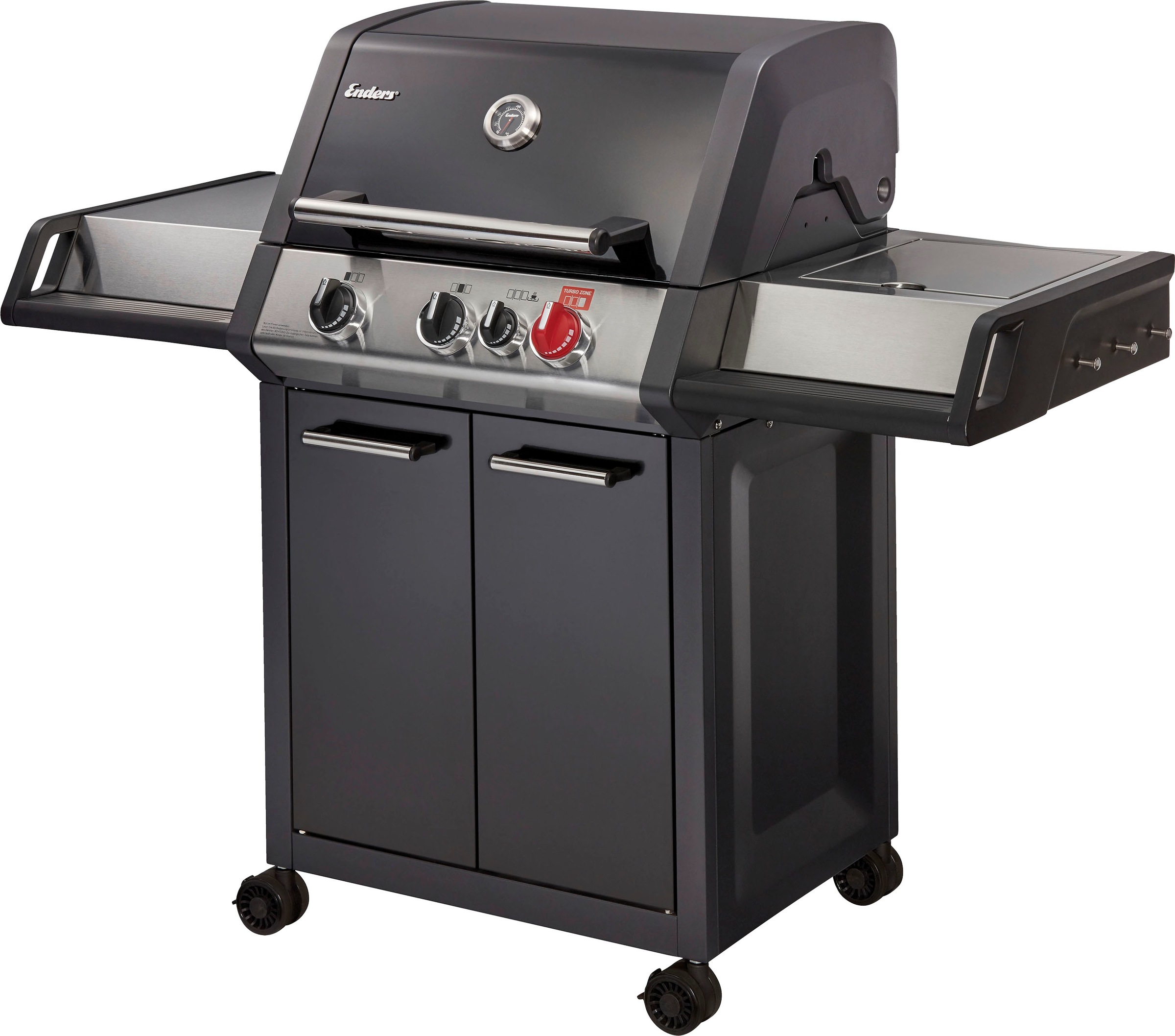 Enders® Gasgrill »Monroe Black Pro 3 K Turbo«, BxTxH: 144x57x119 cm