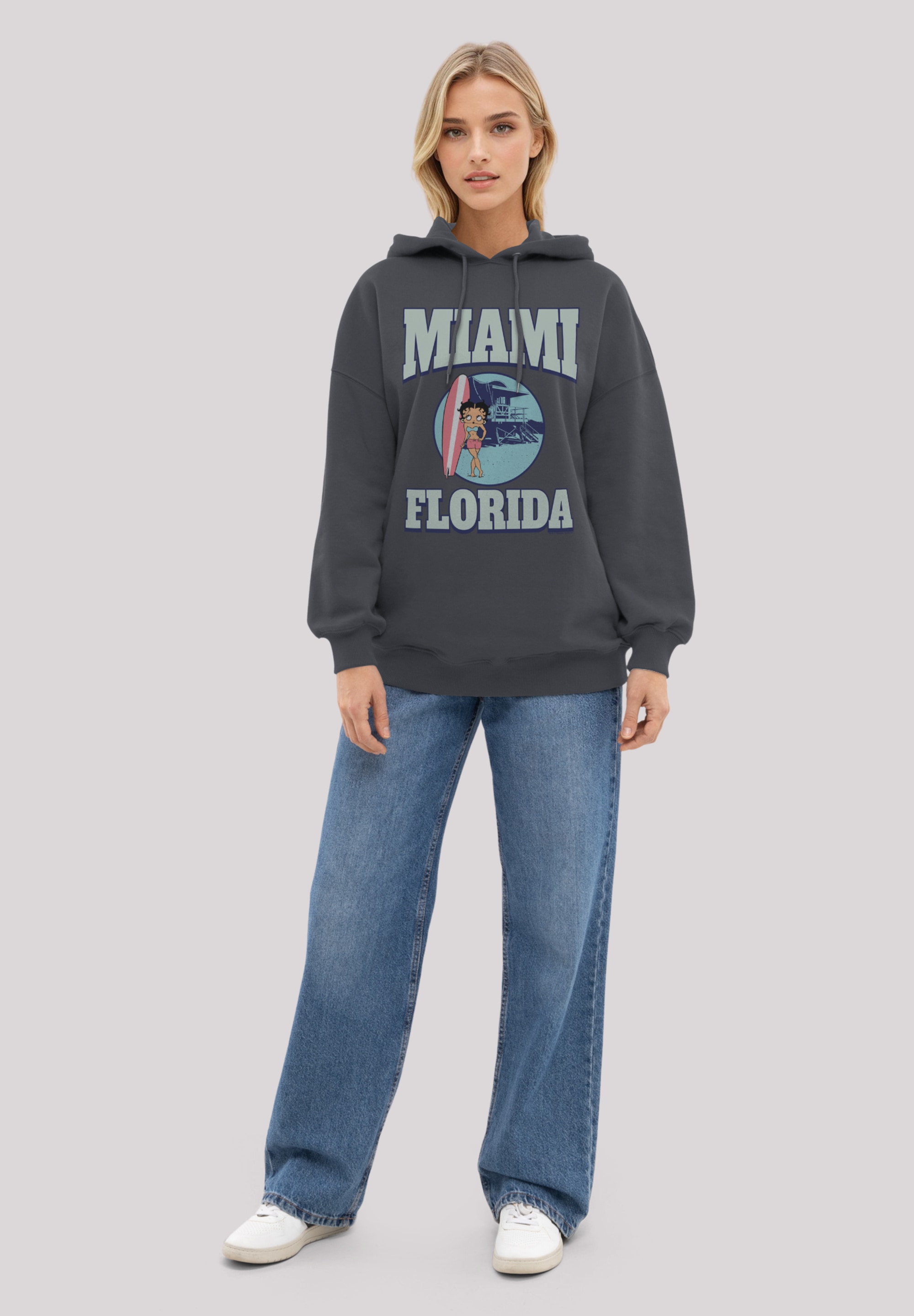 F4NT4STIC Kapuzenpullover »Betty Boop Miami Florida Surf Scene« Premium Qualität