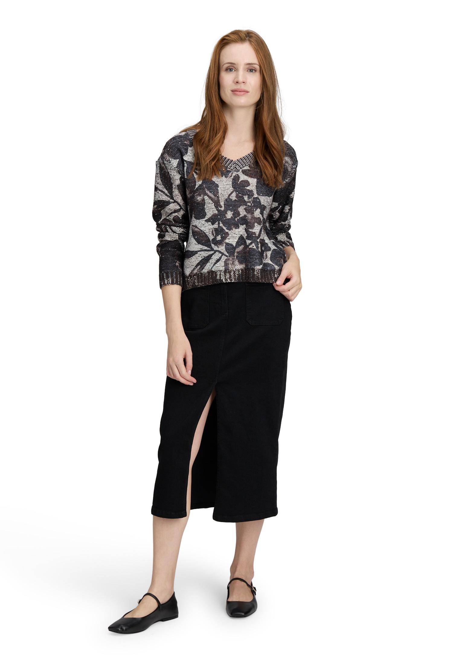 Betty Barclay Midirock »Betty Barclay Damen Jeansrock mit aufgesetzten Taschen«