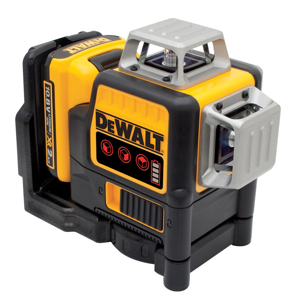 DeWalt Linienlaser »DCE089D1R-QW Multilinienlaser rot, Ladegerät & Transportkoffer«