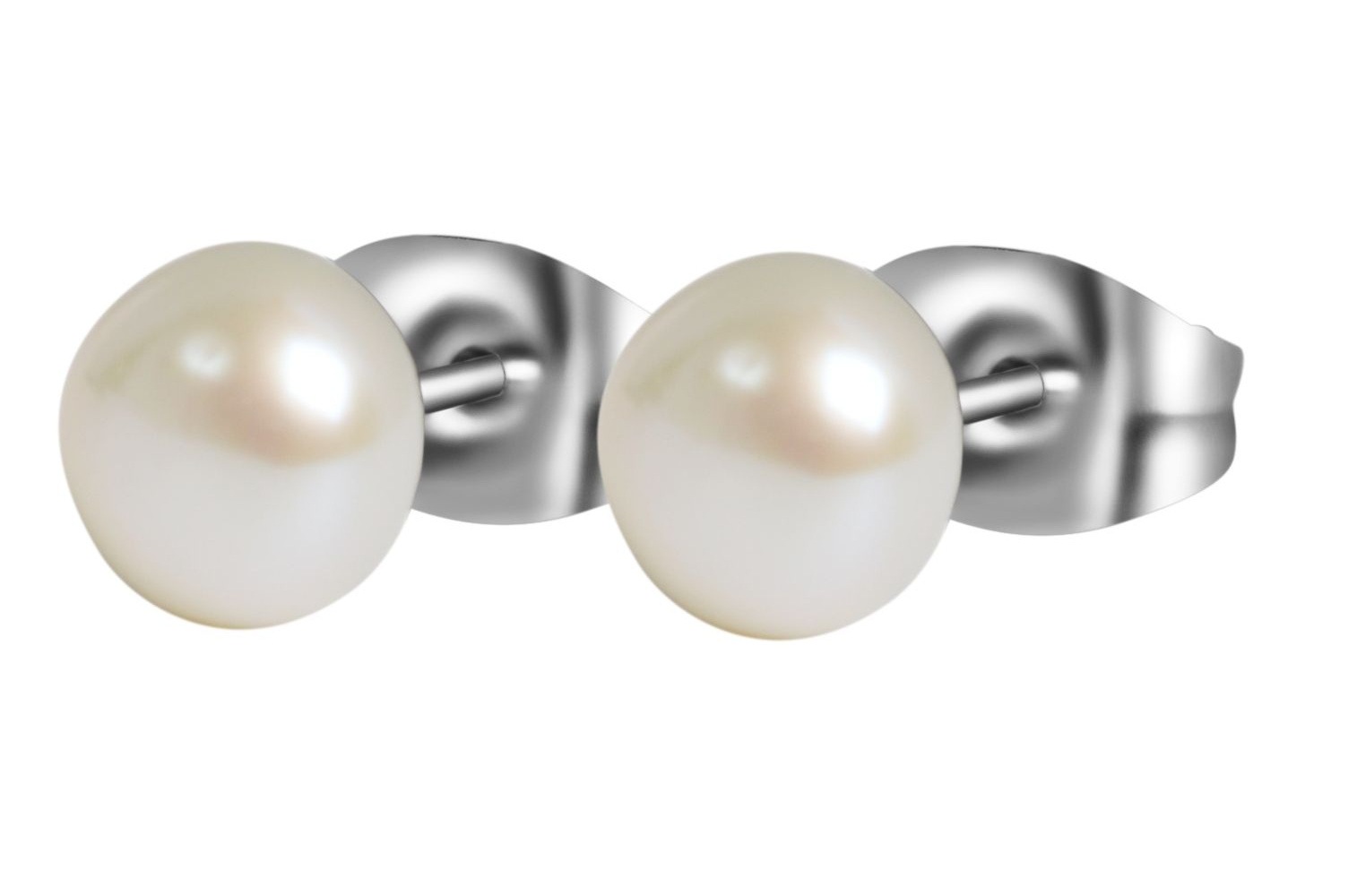 Adelia´s Paar Ohrhänger »Damen Ohrringe – Ohrstecker aus Edelstahl mit Süßwasserperle« Ein stilvolles Geschenk für besondere Momente