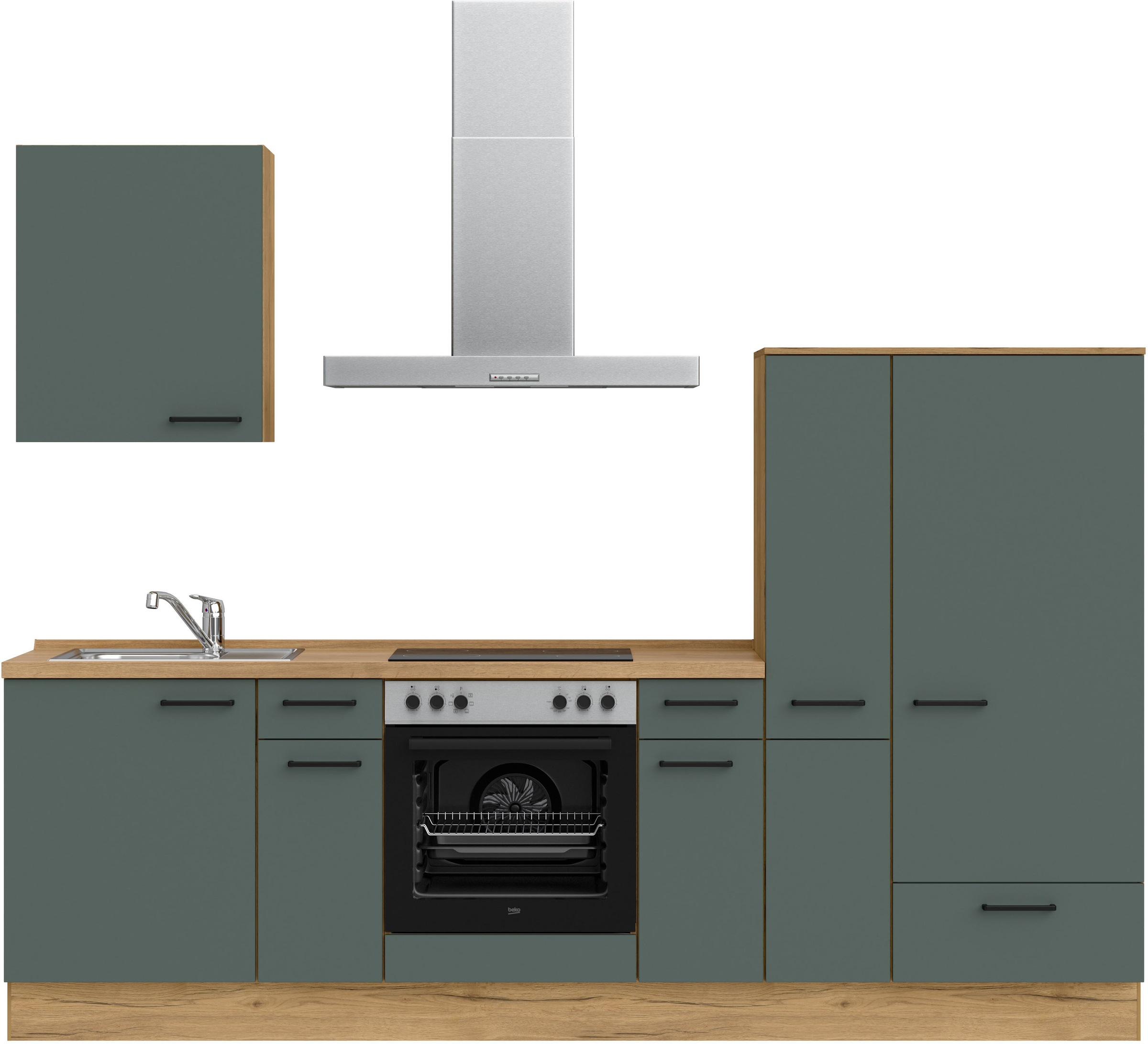 nobilia ""Easytouch I", NEU: individuell anpassbar mit gratis Profi-Beratung" vormontiert, Breite 270 cm, Ausrichtung wählbar, wahlw. mit E-Geräten