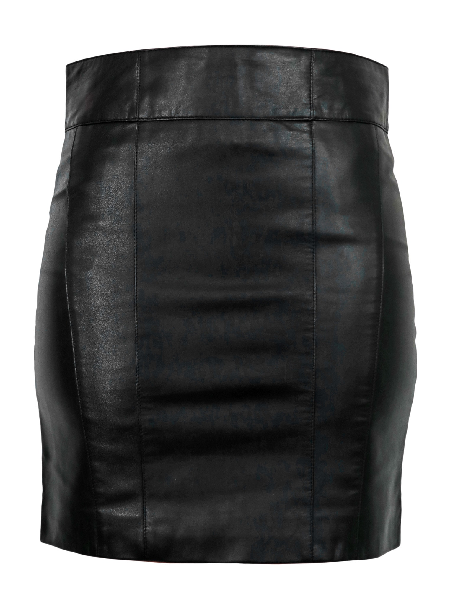 RICANO Minirock "Lederrock 1265 Skirt" Handgefertigt aus echtem Leder
