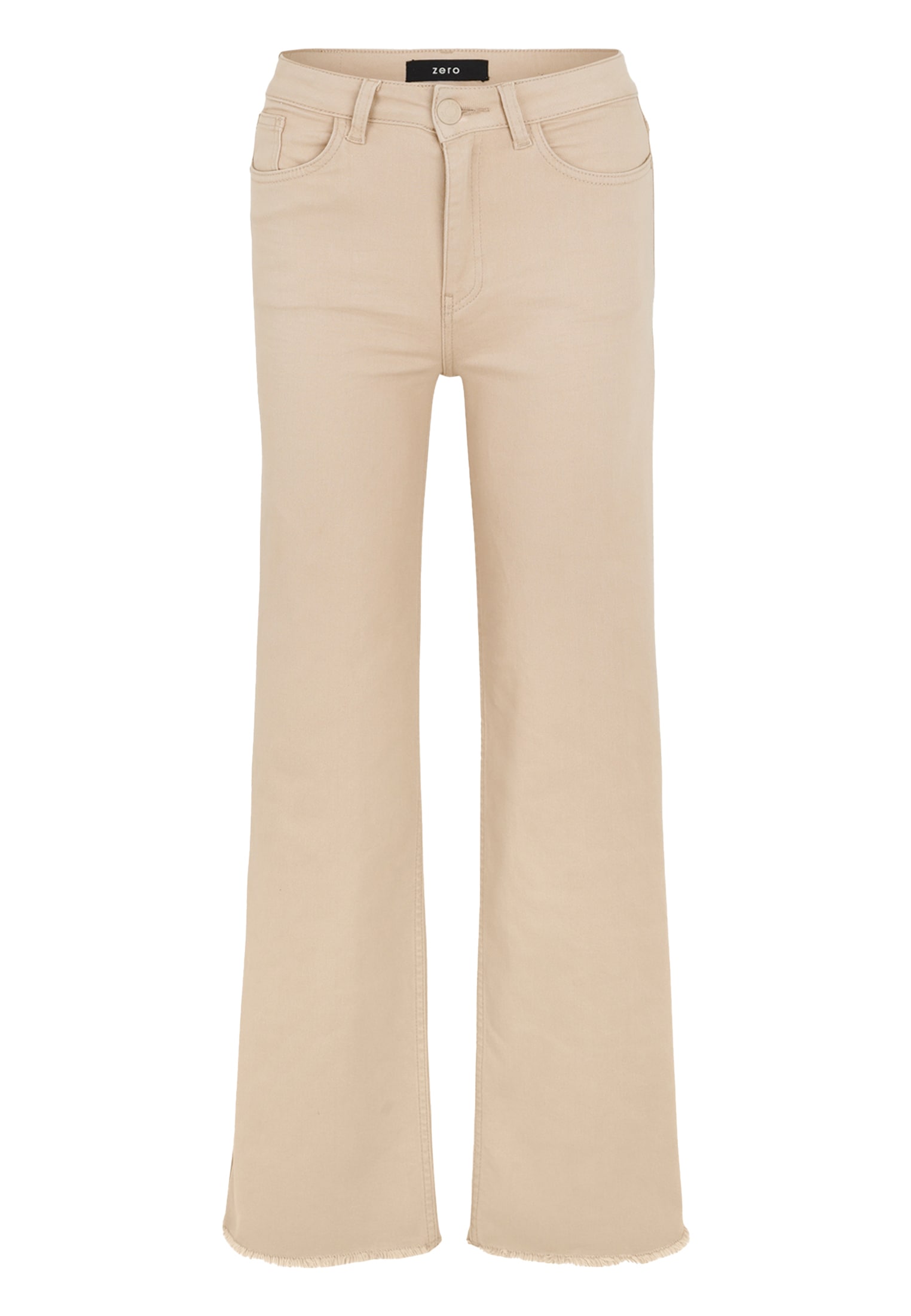 Zero Slim-fit-Jeans »zero Jeans Wide Leg Style WITNEY beige 32 Inch«