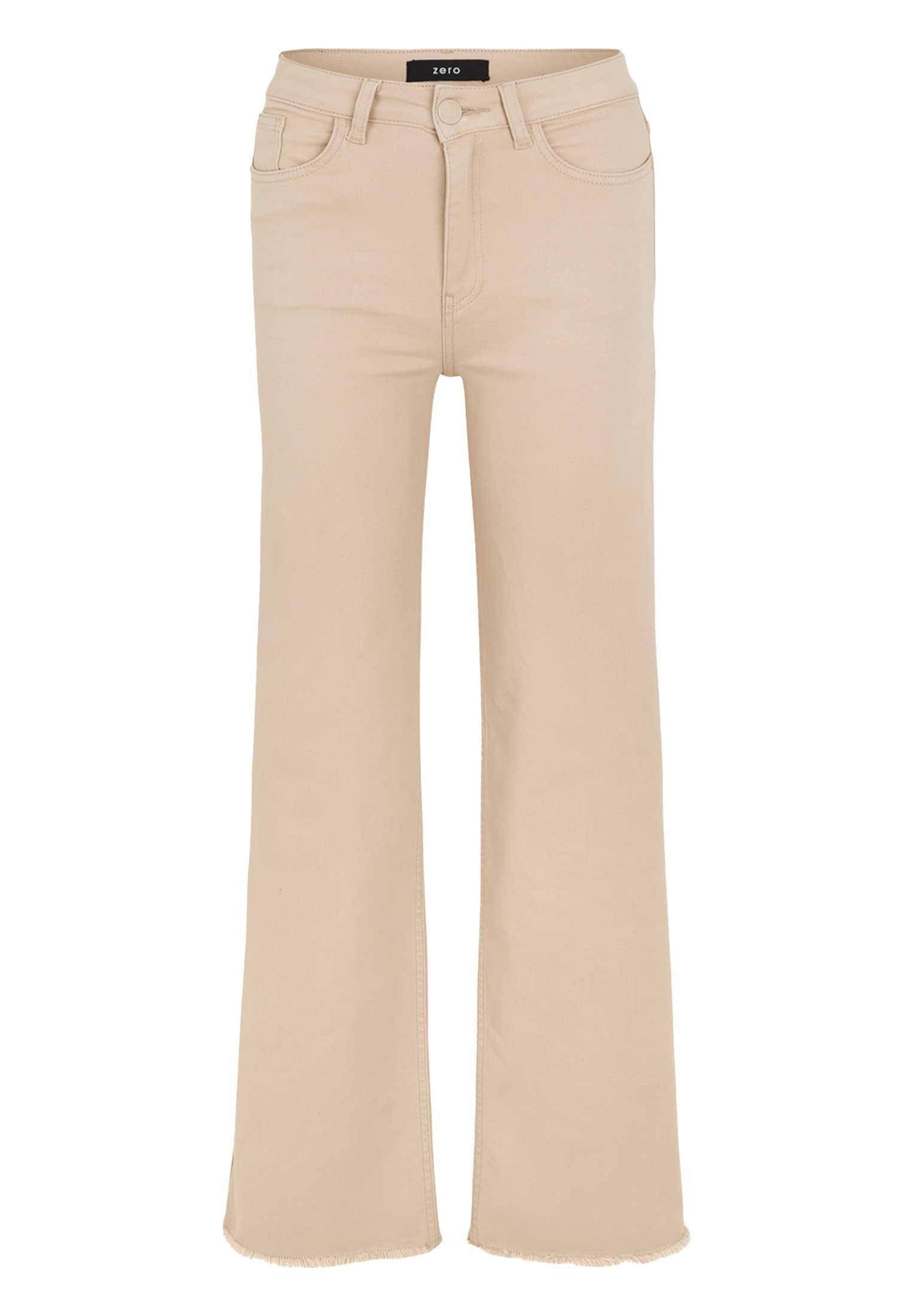 Zero Slim-fit-Jeans "zero Damen Jeans Wide Leg Style WITNEY beige 32 Inch" günstig online kaufen