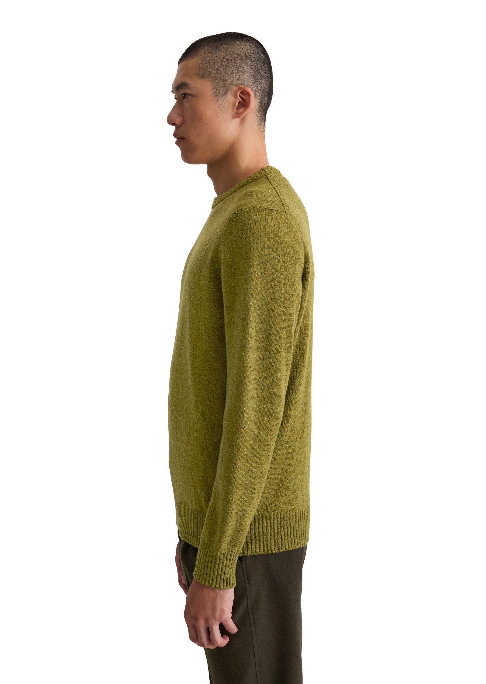 Marc OPolo Rundhalspullover "aus gesprenkeltem Tweedgarn" günstig online kaufen