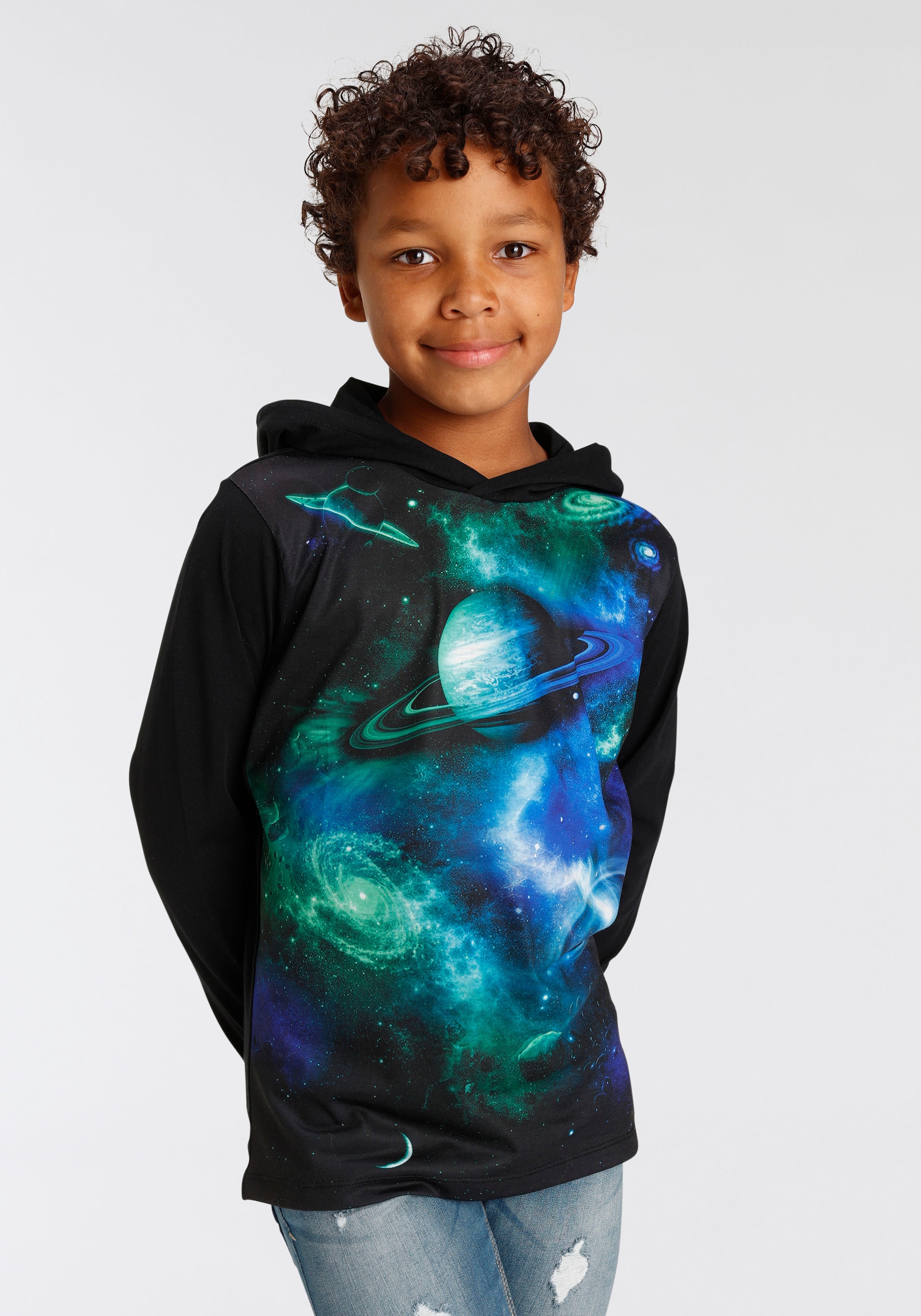 KIDSWORLD Kapuzenshirt »UNIVERSUM«, Fotodruck