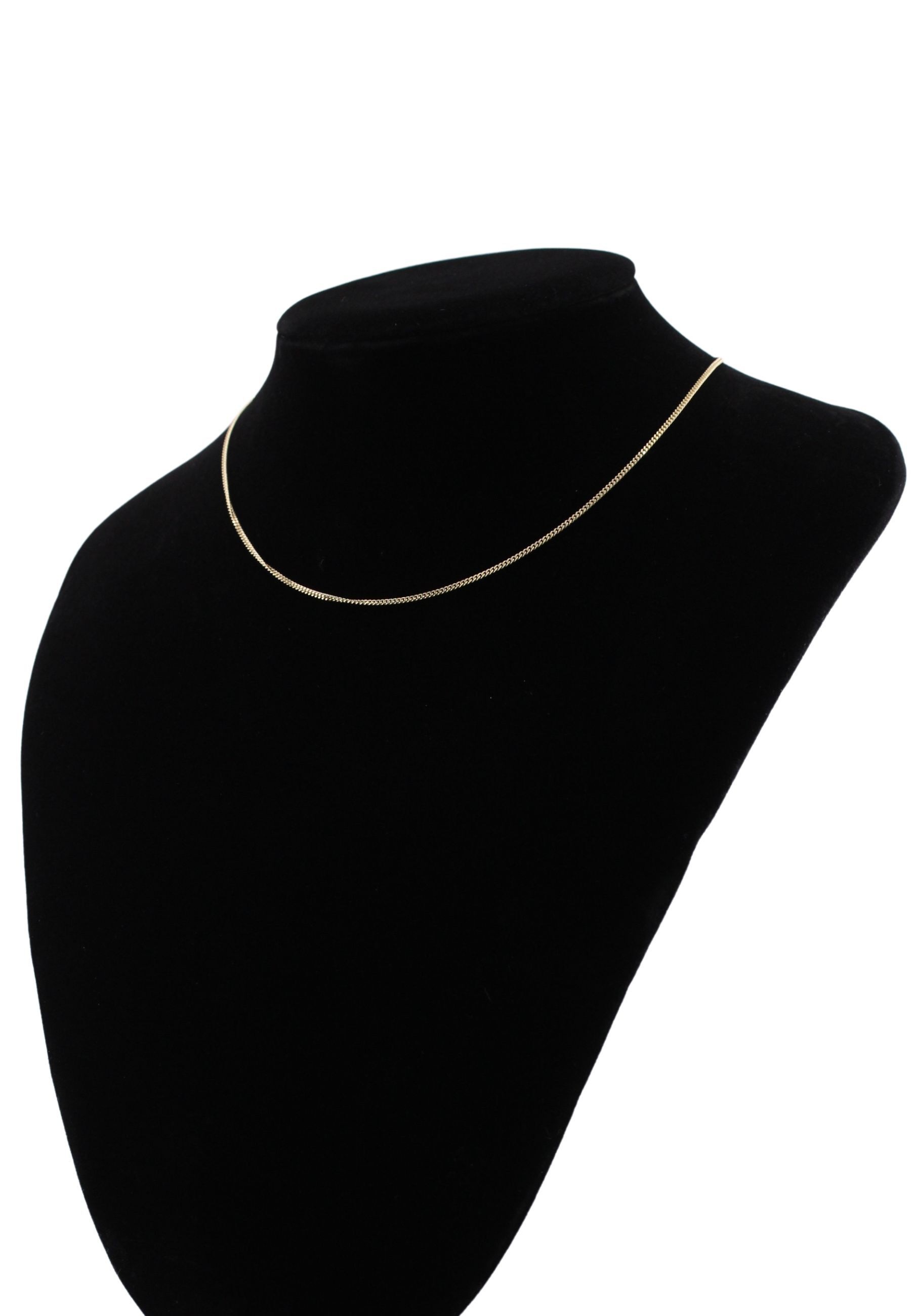 Adelia´s Silberkette »Damen Silber Schmuck 925 Silber Flach Panzer Halskette Ø 1,4 mm« Silberschmuck für Damen