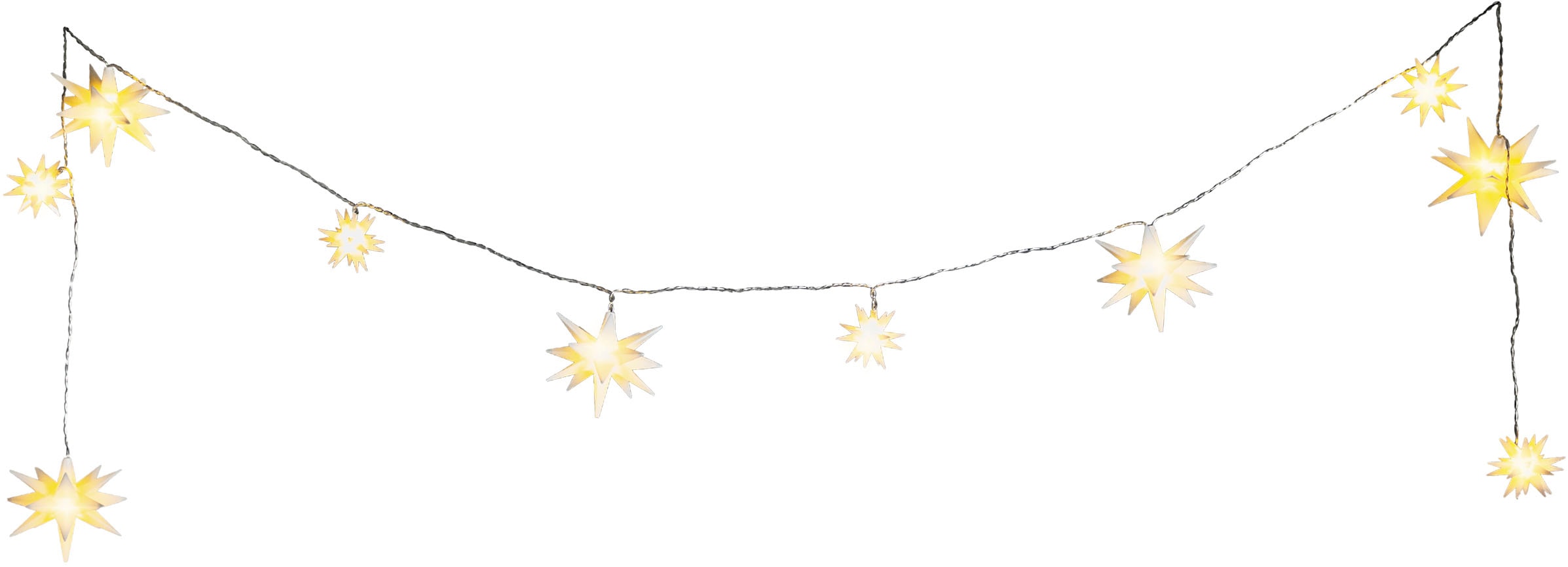 my home LED-Lichterkette »Belya« 10 Stk.-flammig mit Fernbedienung, einfache Änderung der Funktionen, warmweiß