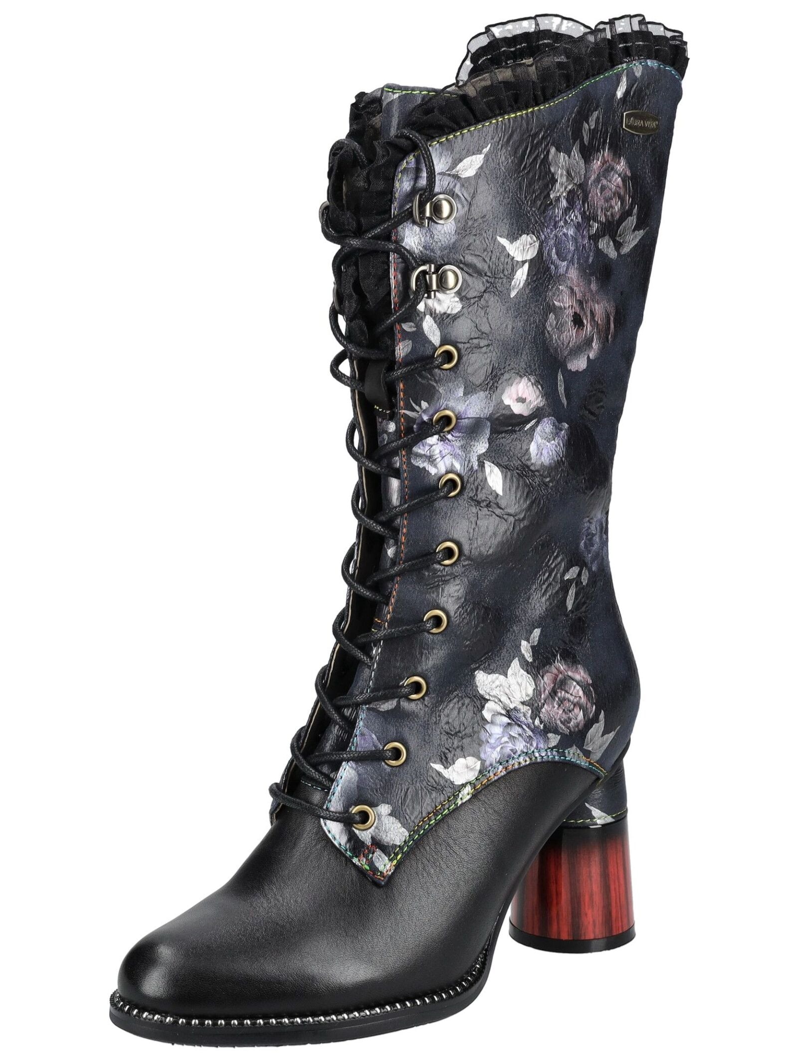 LAURA VITA High-Heel-Stiefel "LAURA VITA Stiefel Leder/Textil" günstig online kaufen