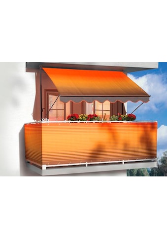 Angerer Freizeitmöbel Balkonsichtschutz, Meterware, orange-braun, H: 75 cm kaufen