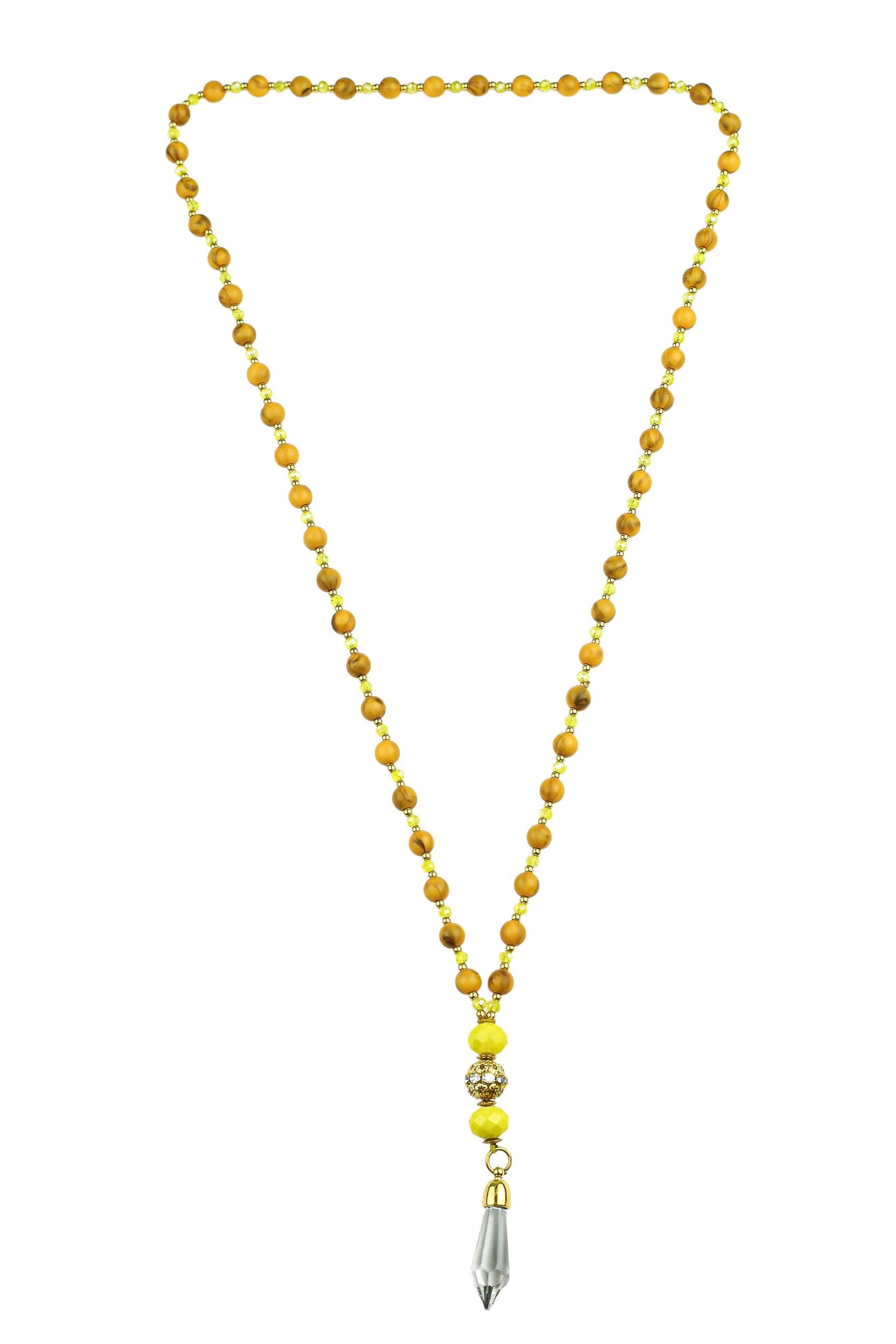 COLLEZIONE ALESSANDRO Lange Kette »Marinha«, Glasanhänger in Pendelform