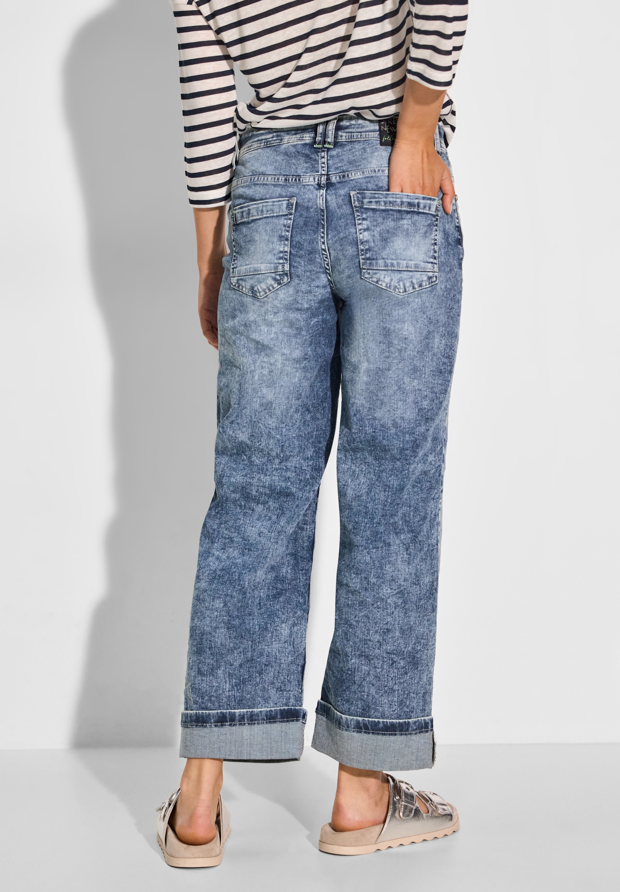 Cecil Loose-fit-Jeans, High Waist