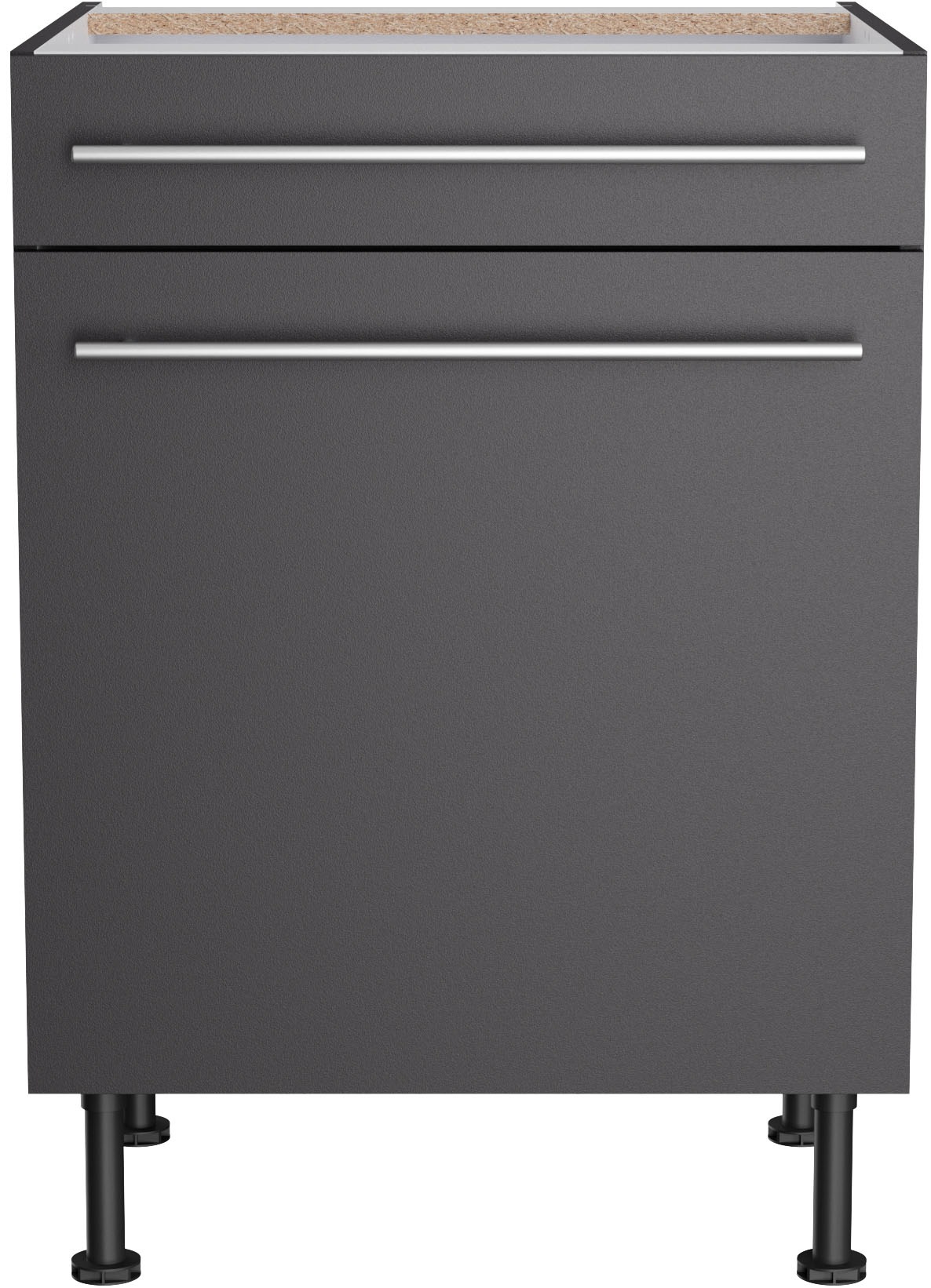 KOCHSTATION Unterschrank "KS-Bern2", Breite 60 cm, 1 Tür, 1 Schubkasten, 1 günstig online kaufen