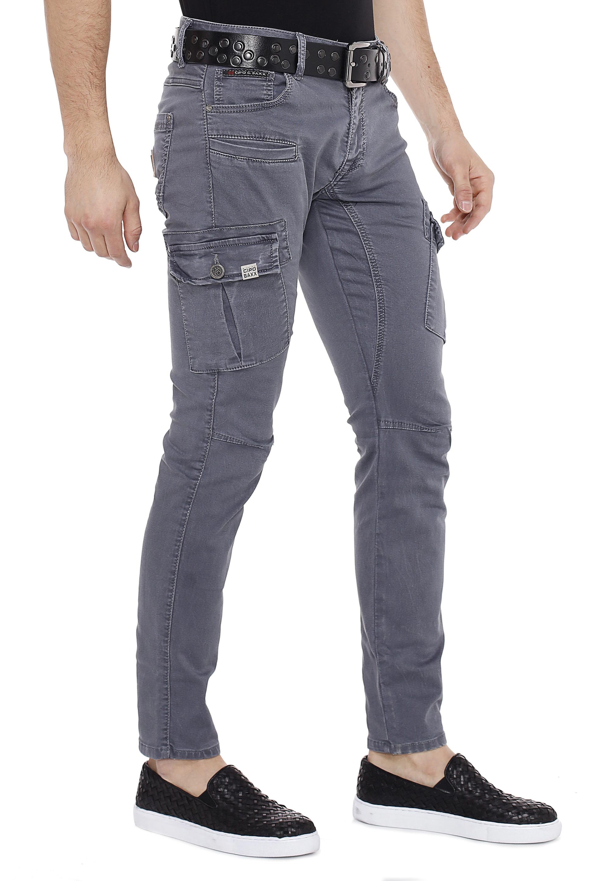 Cipo & Baxx Slim-fit-Jeans, mit Seitentaschen