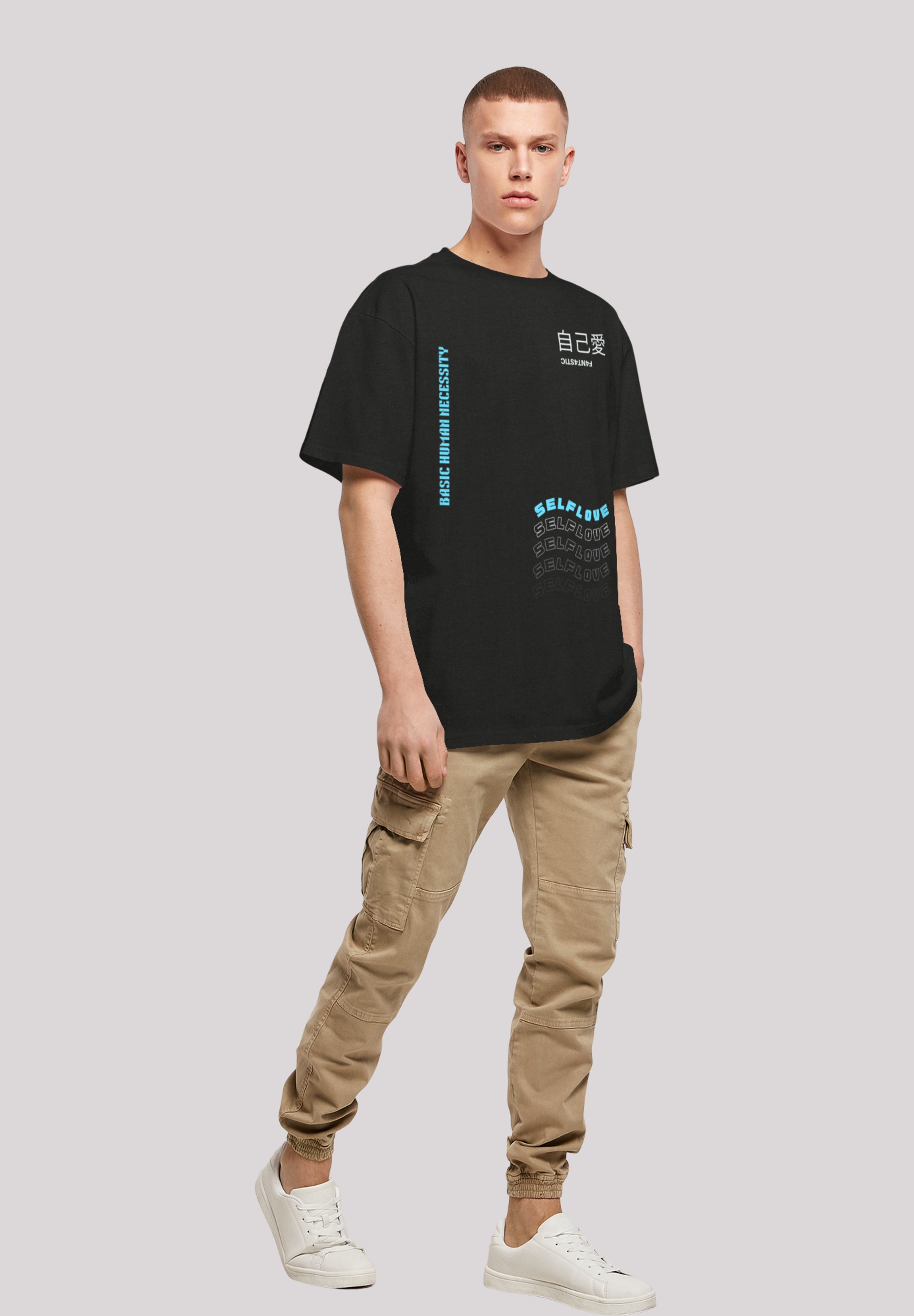 F4NT4STIC T-Shirt »Self Love OVERSIZE TEE«, Print