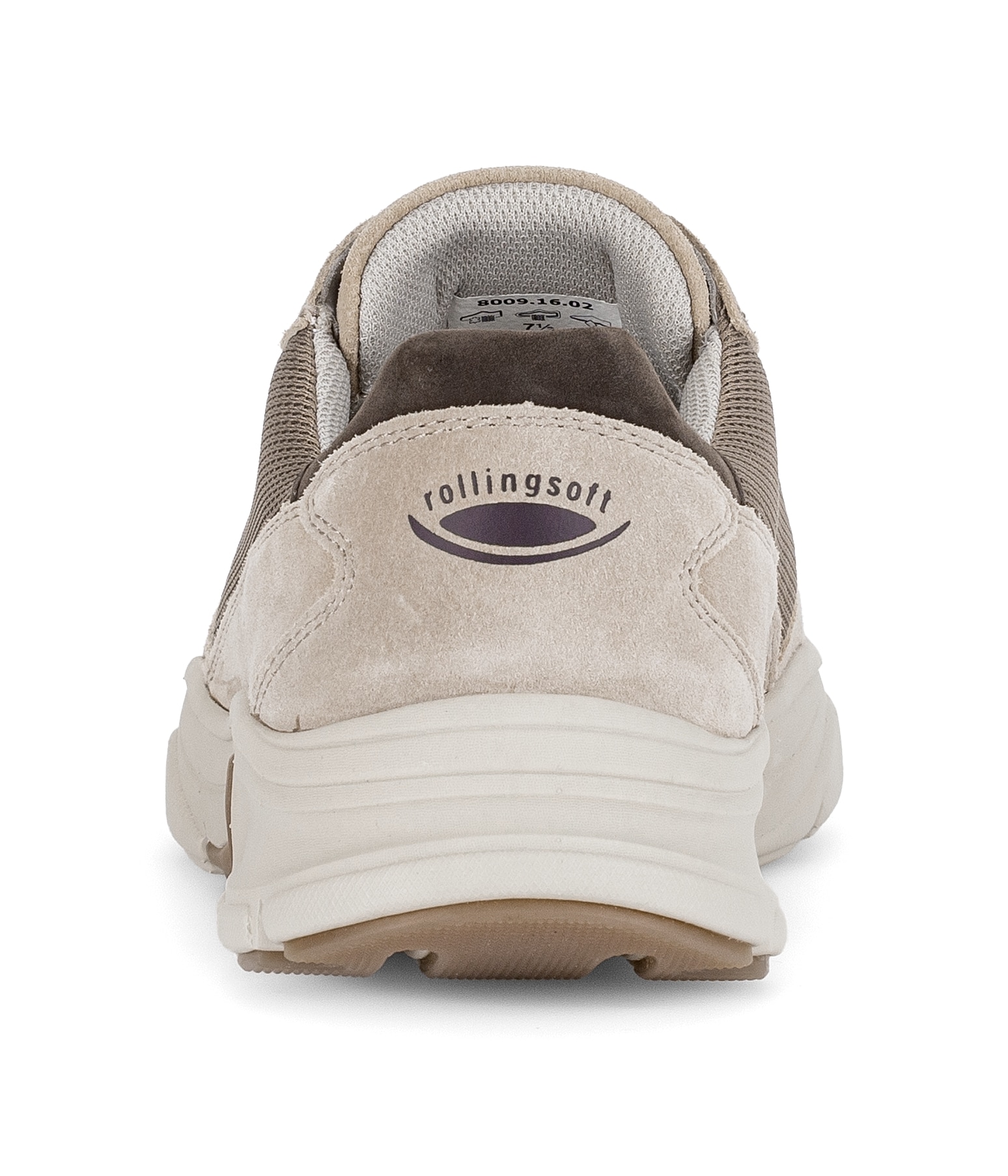 rollingsoft Slip-On Sneaker  , Freizeitschuh, Slipper mit Kontrastbesatz an der Ferse, G-Weite