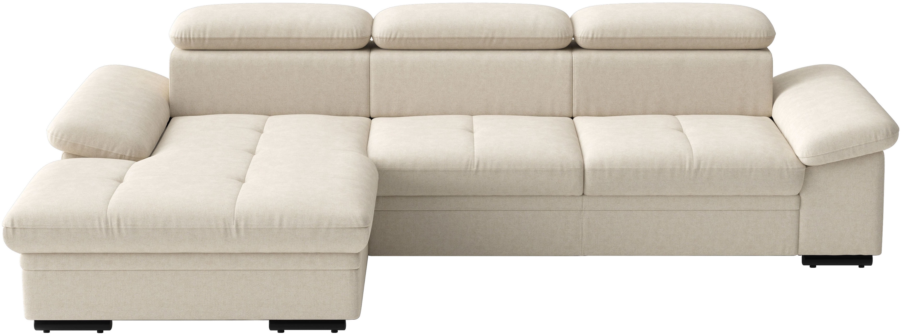 sit&more Ecksofa "Viola L-Form, B: 260 cm, Arm- & Kopfteilverstellung" optional Schlaffunktion,inkl Armteil- & Kopfteilverstellung
