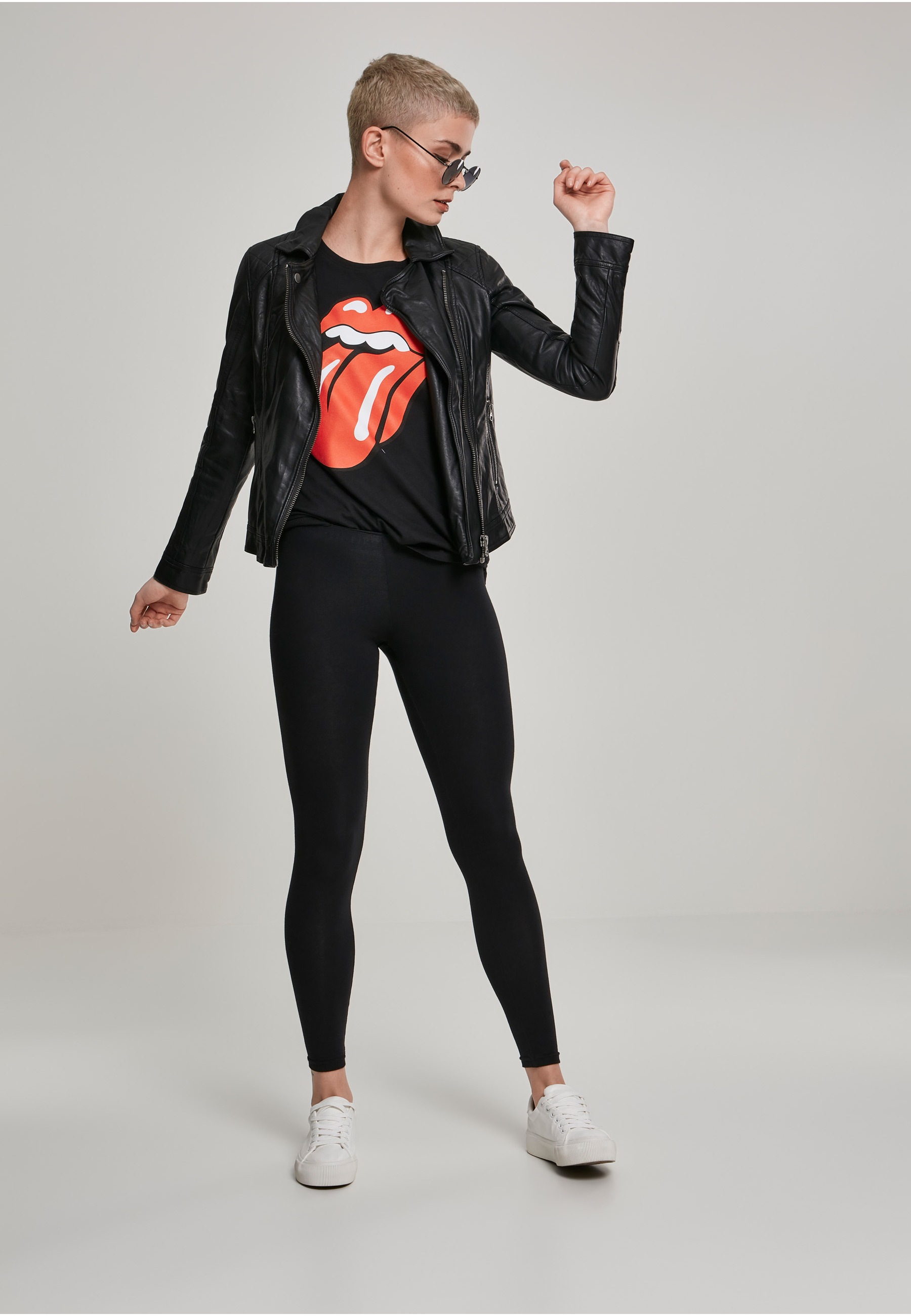 Merchcode Kurzarmshirt »Merchcode Damen Ladies Rolling Stones Tongue Tee« 1 Stk.