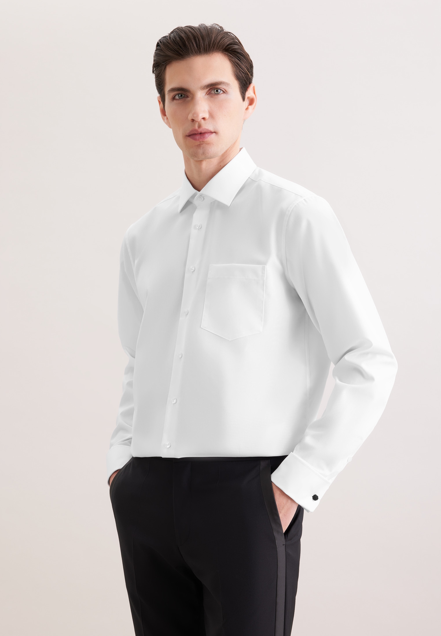 seidensticker Businesshemd "Schwarze Rose" Regular 1/1 Kentkragen Uni günstig online kaufen