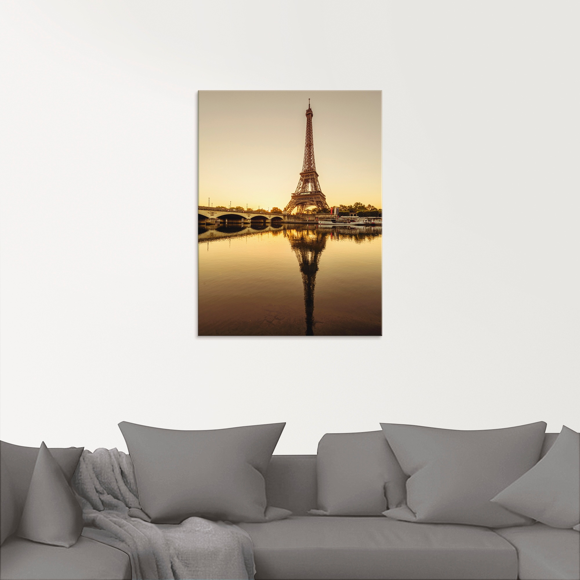 Artland Glasbild »Paris Eiffelturm V«, Gebäude, (1 St.), in verschiedenen Größen