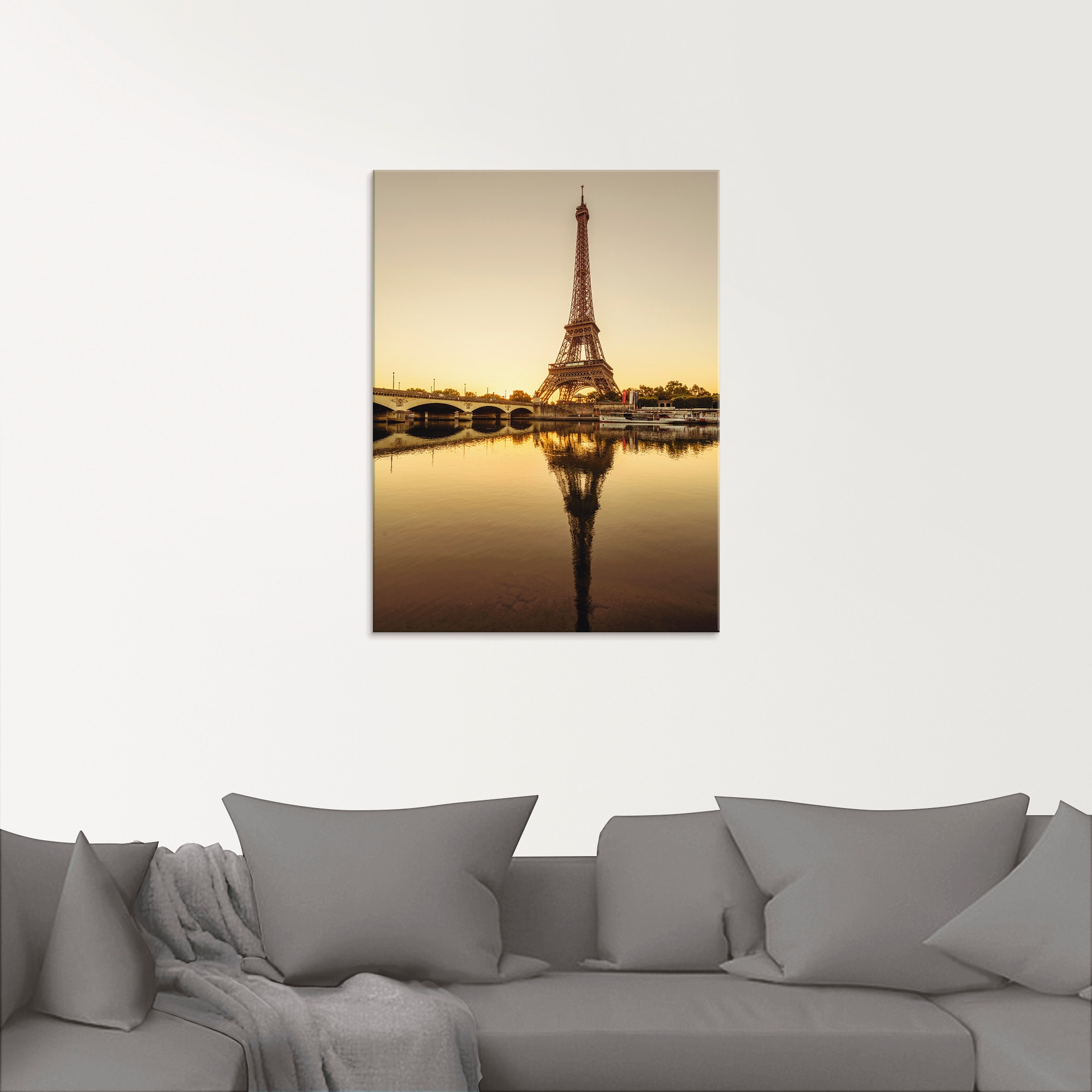 Artland Glasbild "Paris Eiffelturm V", Gebäude, (1 St.), in verschiedenen G günstig online kaufen