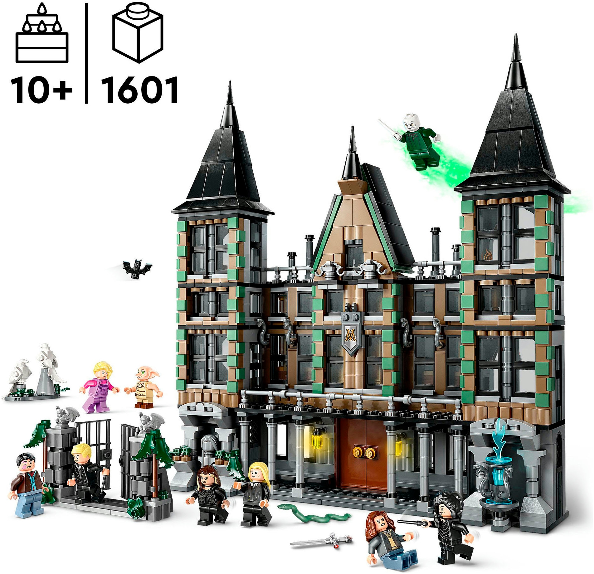 LEGO® Konstruktionsspielsteine »Landsitz der Familie Malfoy (76453), LEGO Harry Potter«, (1601 St.), Made in Europe