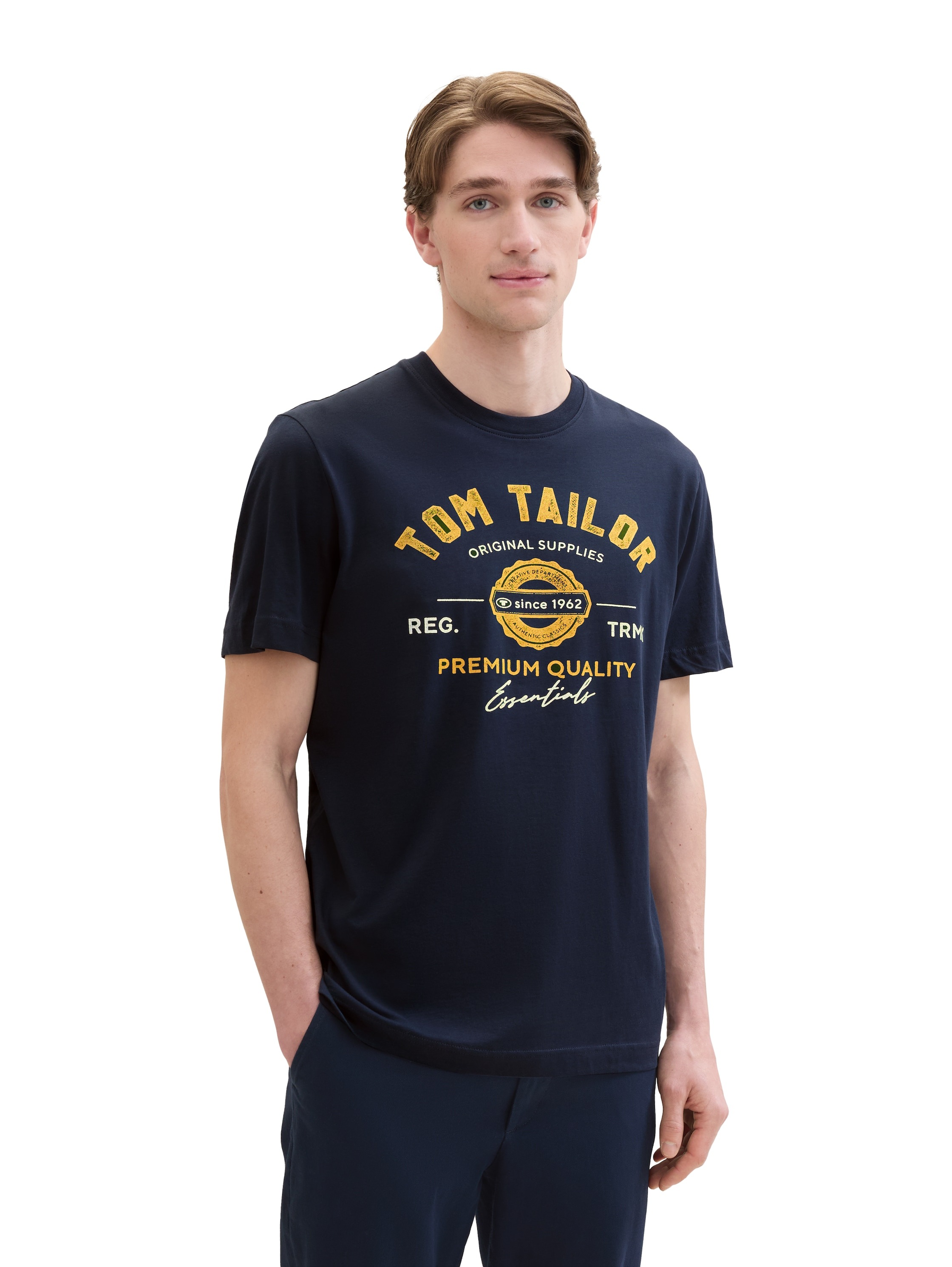 TOM TAILOR T-Shirt mit großem Logofrontprint günstig online kaufen