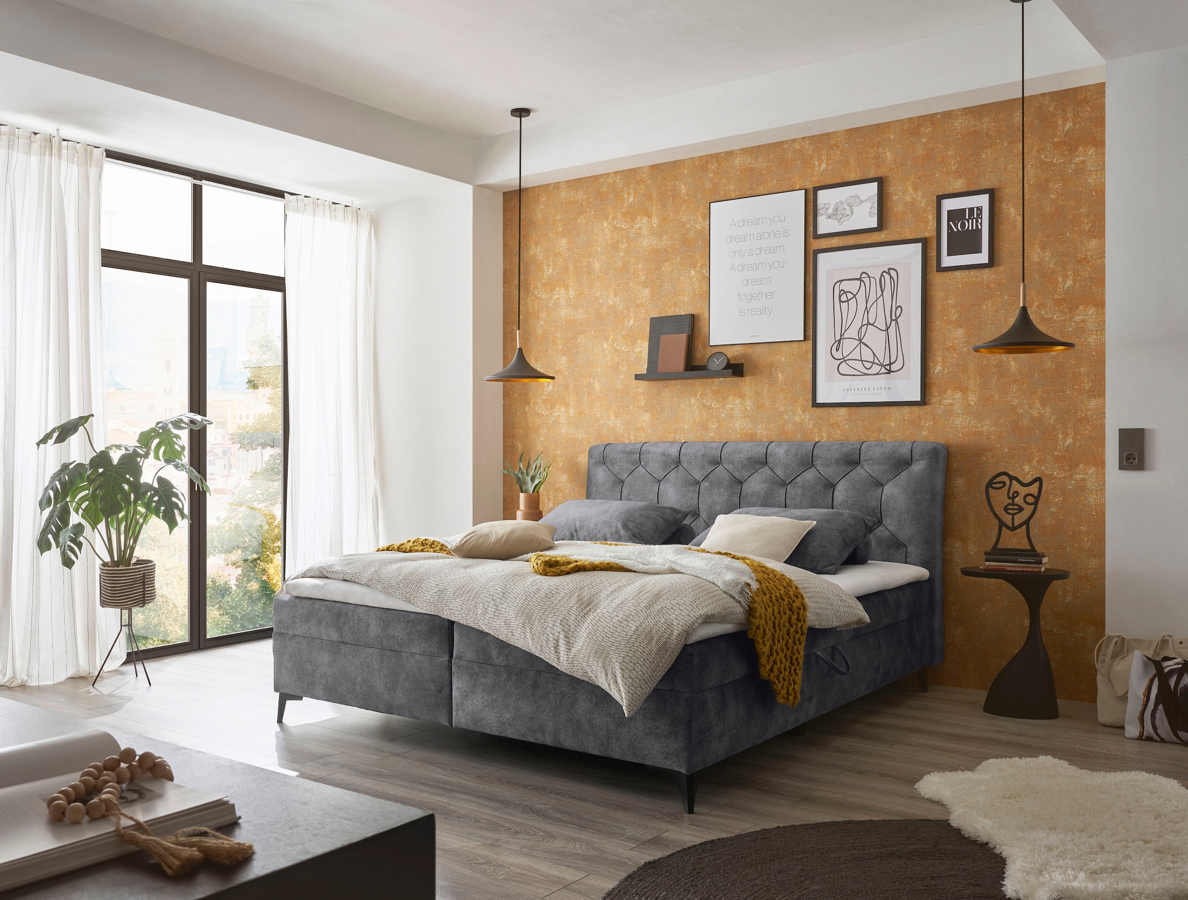 ED EXCITING DESIGN Boxbett »Miami«, wahlweise mit und ohne Bettkasten lieferbar