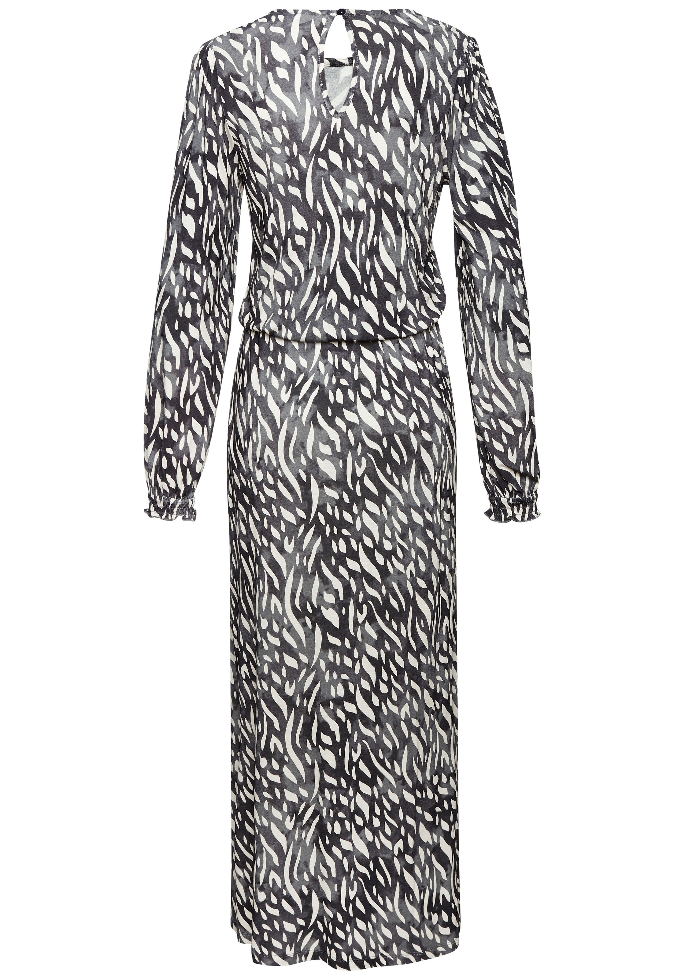 LASCANA Maxikleid, mit seitlichem Schlitz, Jerseykleid im Alloverprint