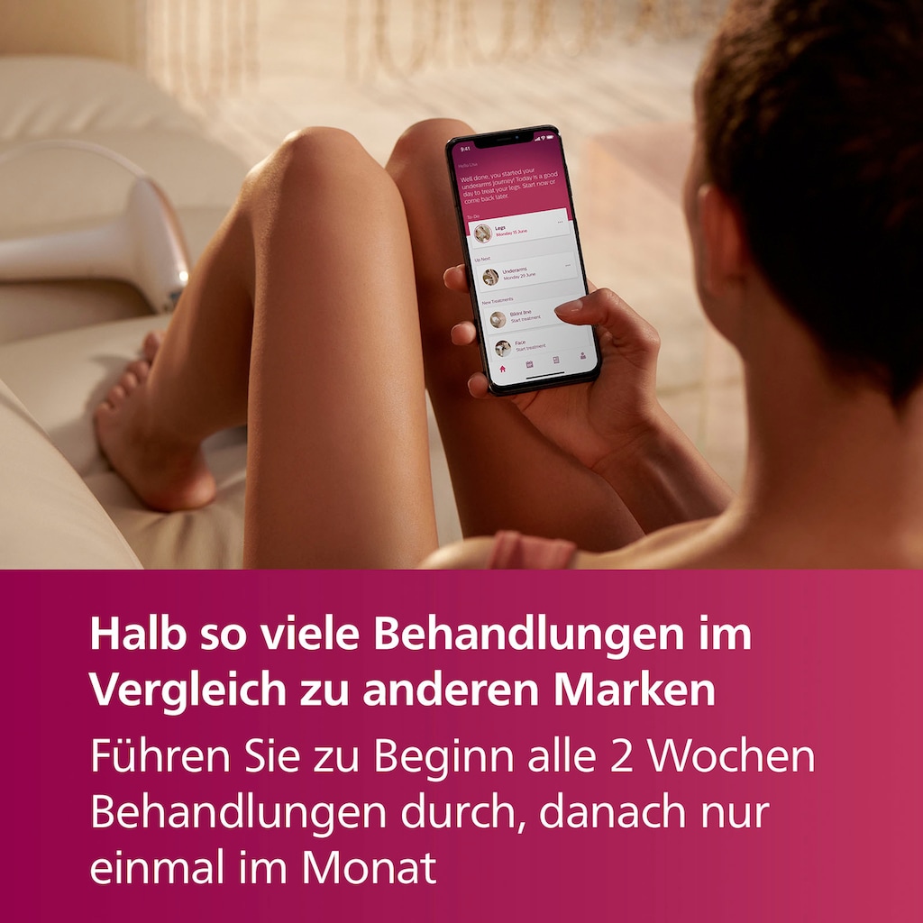 Philips IPL-Haarentferner »Lumea S7000 BRI924/00«, 250000 Lichtimpulse, 2 Aufsätze (Körper und Gesicht), inkl. Visa Pure Mini-Gesichtsbürste