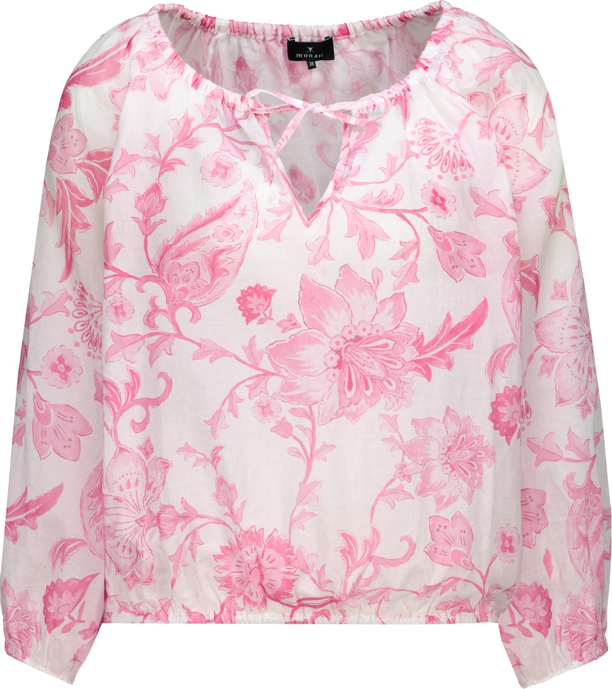 Monari Langarmbluse »Bluse Blumendruck allover« Regular fit mit Blumenmuster