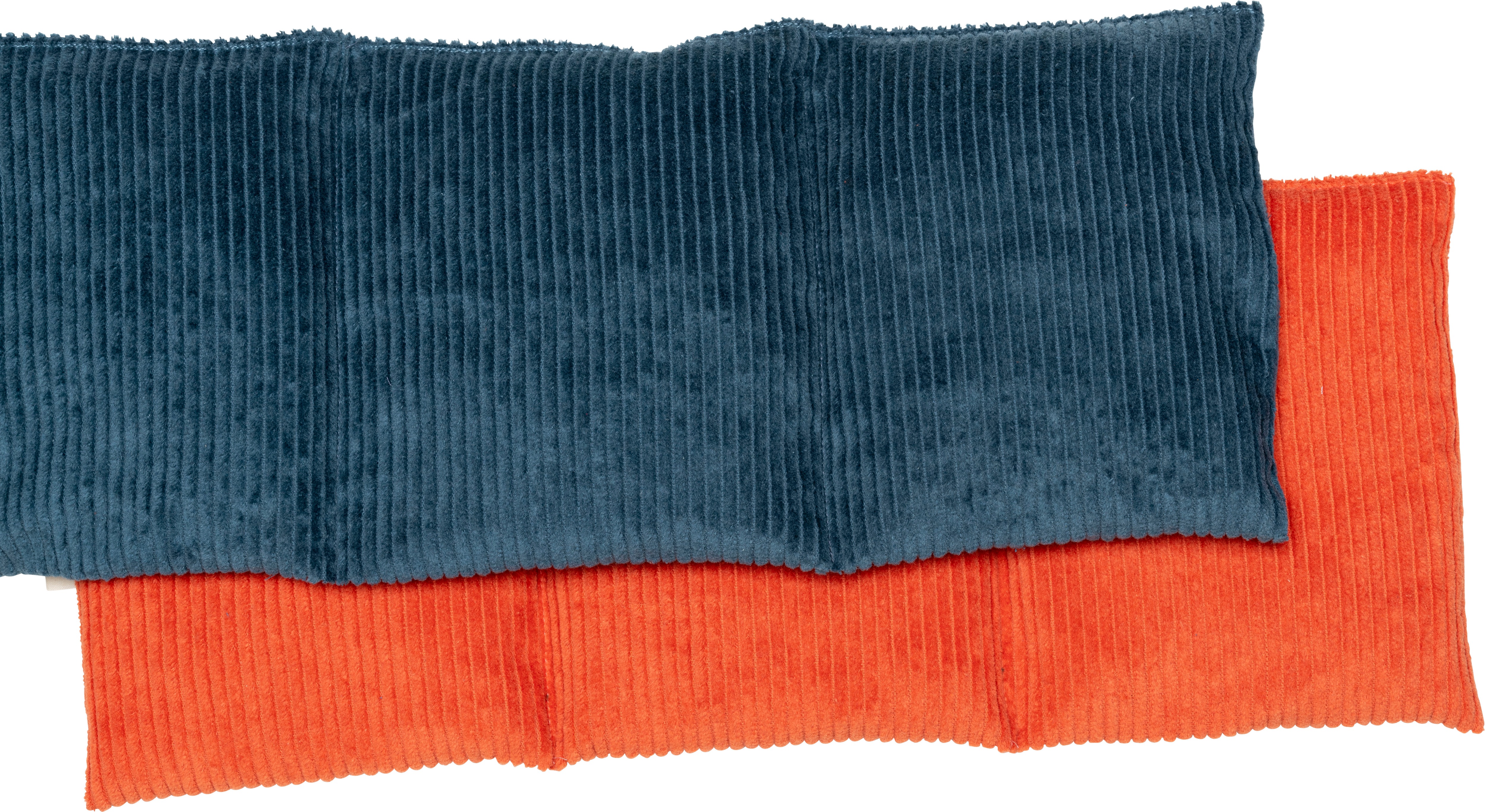 Thumbnail - herbalind Kirschkernkissen "2095", Wärmekissen 50x20 cm, Cord Petrol, auch als Kältekissen verwendbar