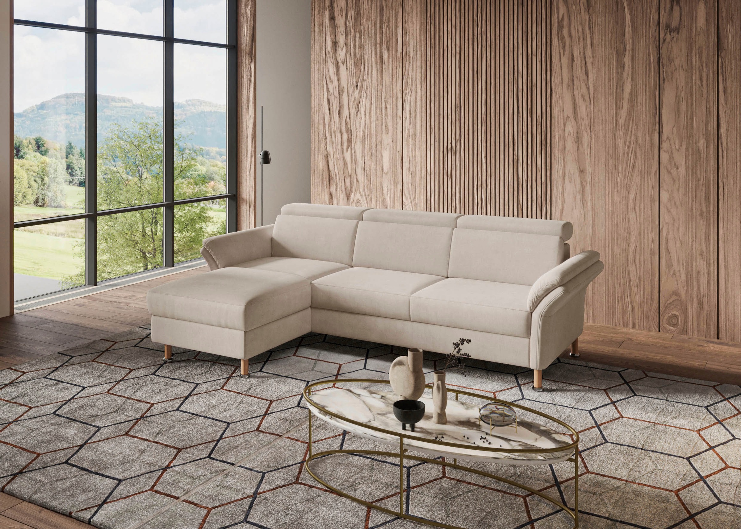 Home affaire "Calypso L-Form" mit motorischen Funktionen im Sofa und Recami günstig online kaufen