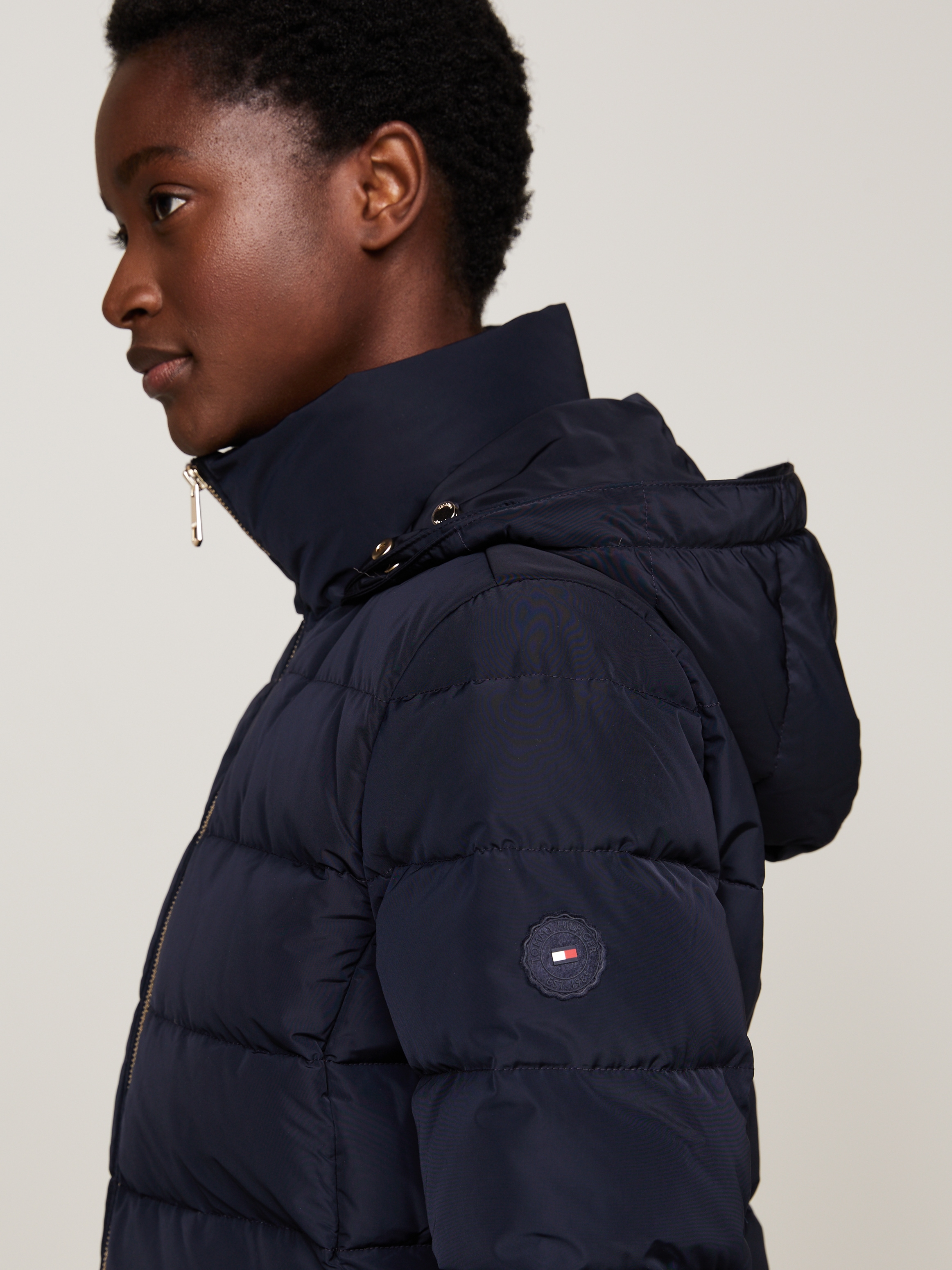 Tommy Hilfiger Steppmantel »HERITAGE DOWN TYRA COAT WITH FUR«, mit Fellimitat