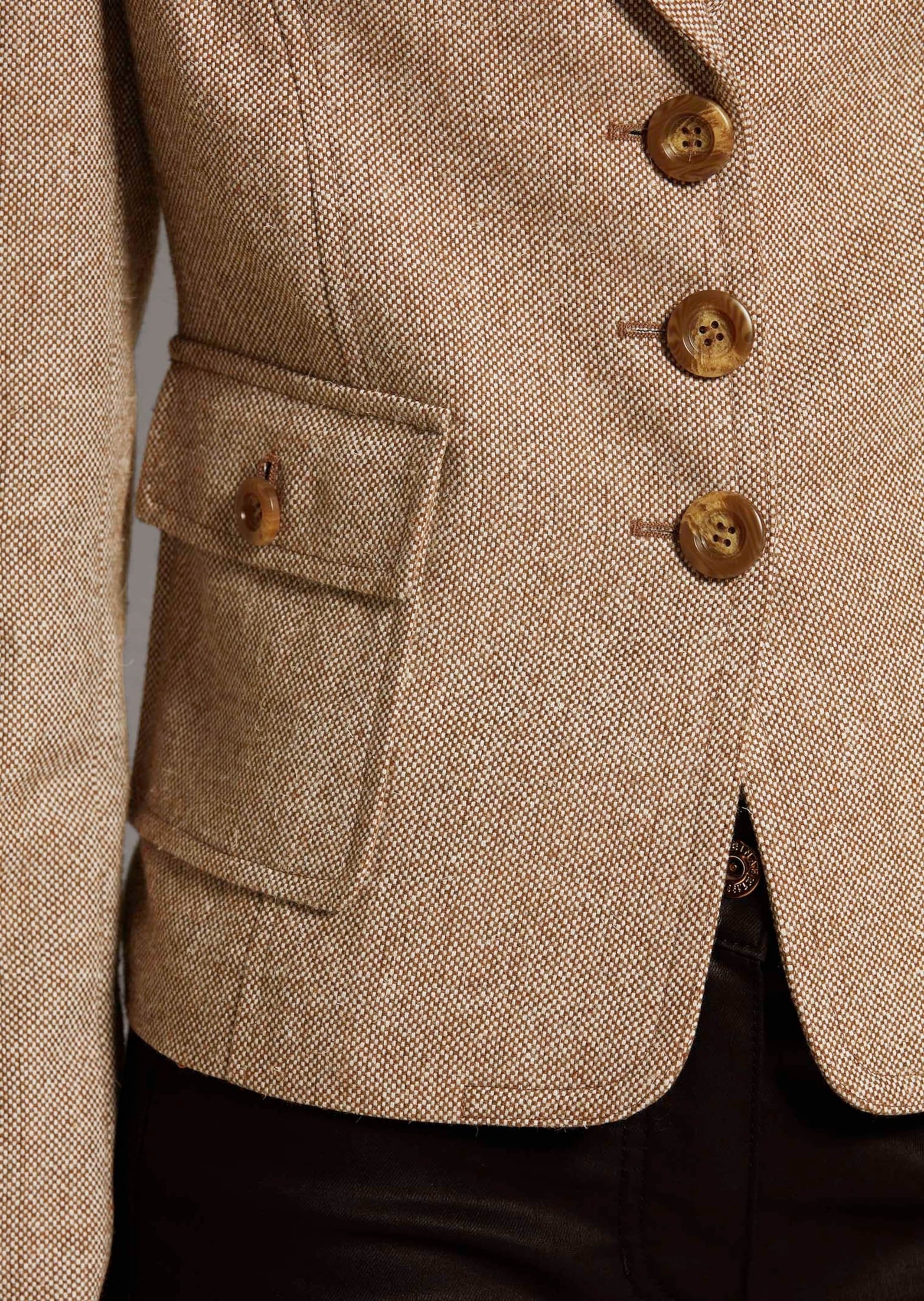 MADELEINE Sweatblazer »Blazer Kurzer Blazer in Pfeffer/Salz-Optik«