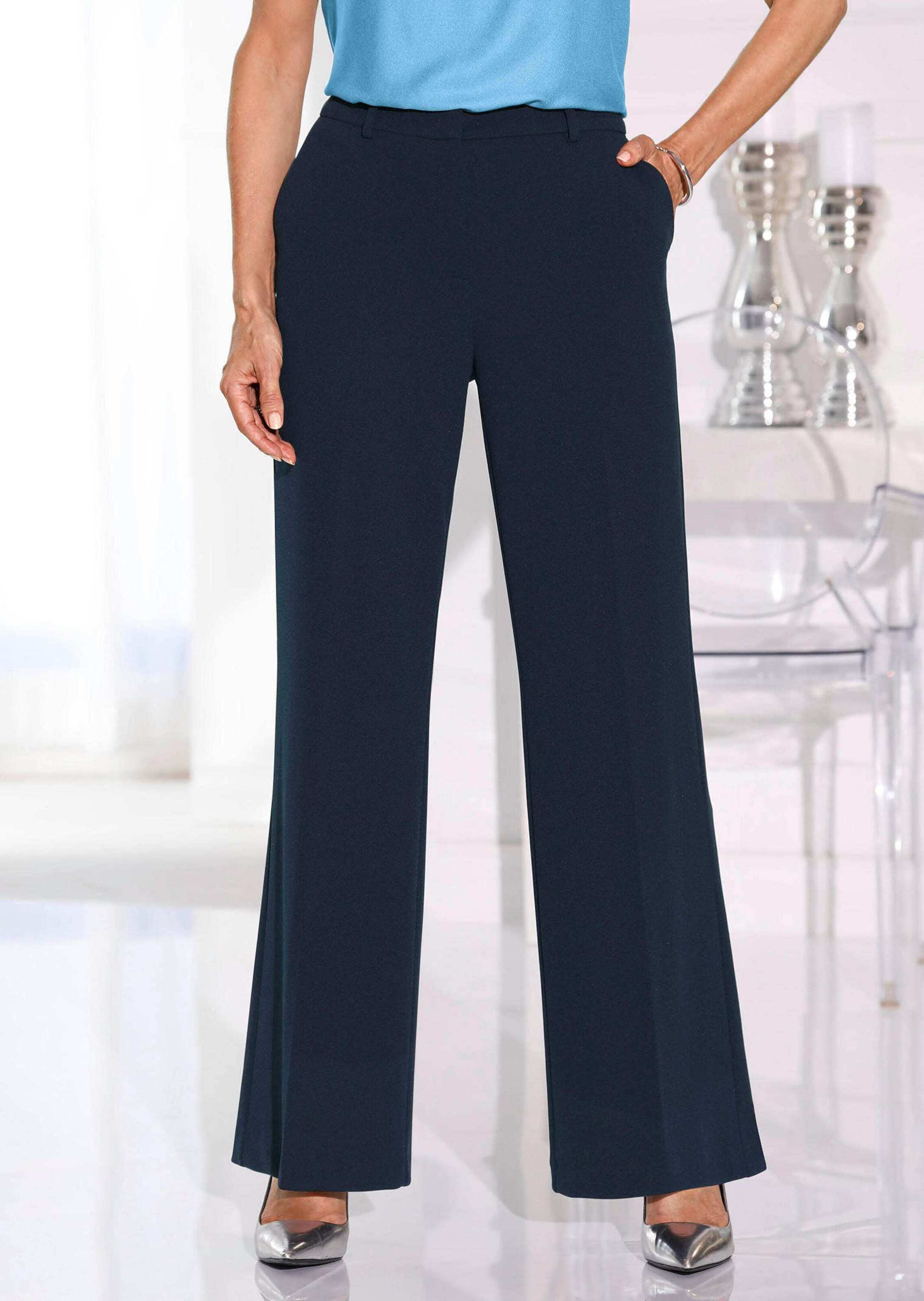 Thumbnail - GOLDNER Stoffhose "Kurzgröße Klassische Hose mit Bügelfalten"