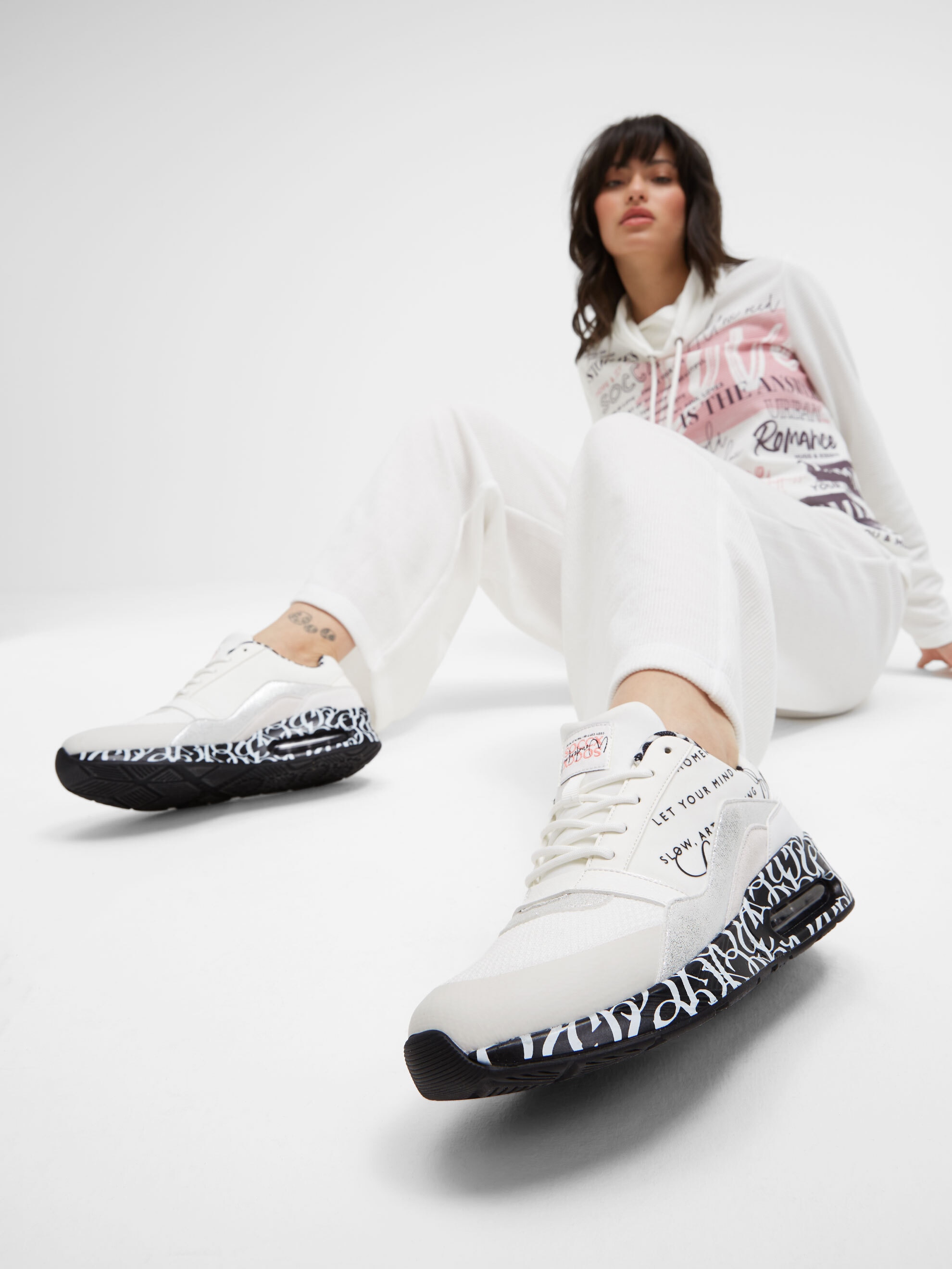 SOCCX Sneaker  mit Glitter-Elementen