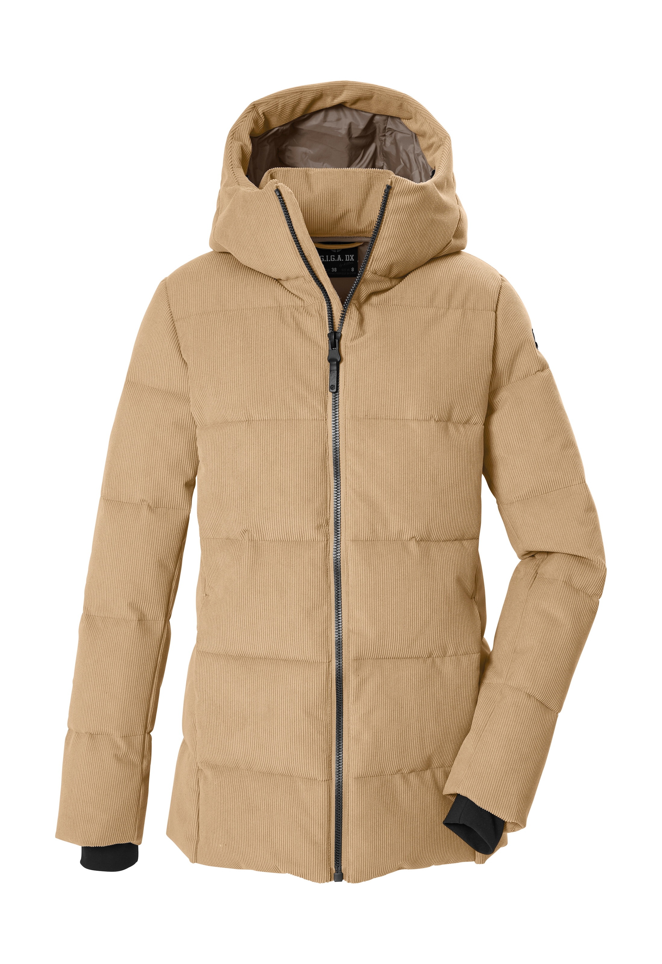 G.I.G.A. DX by killtec Steppjacke »GW 48 WMN QLTD JCKT« Winddichte, wasserabweisende Kord-Steppjacke mit Kapuze