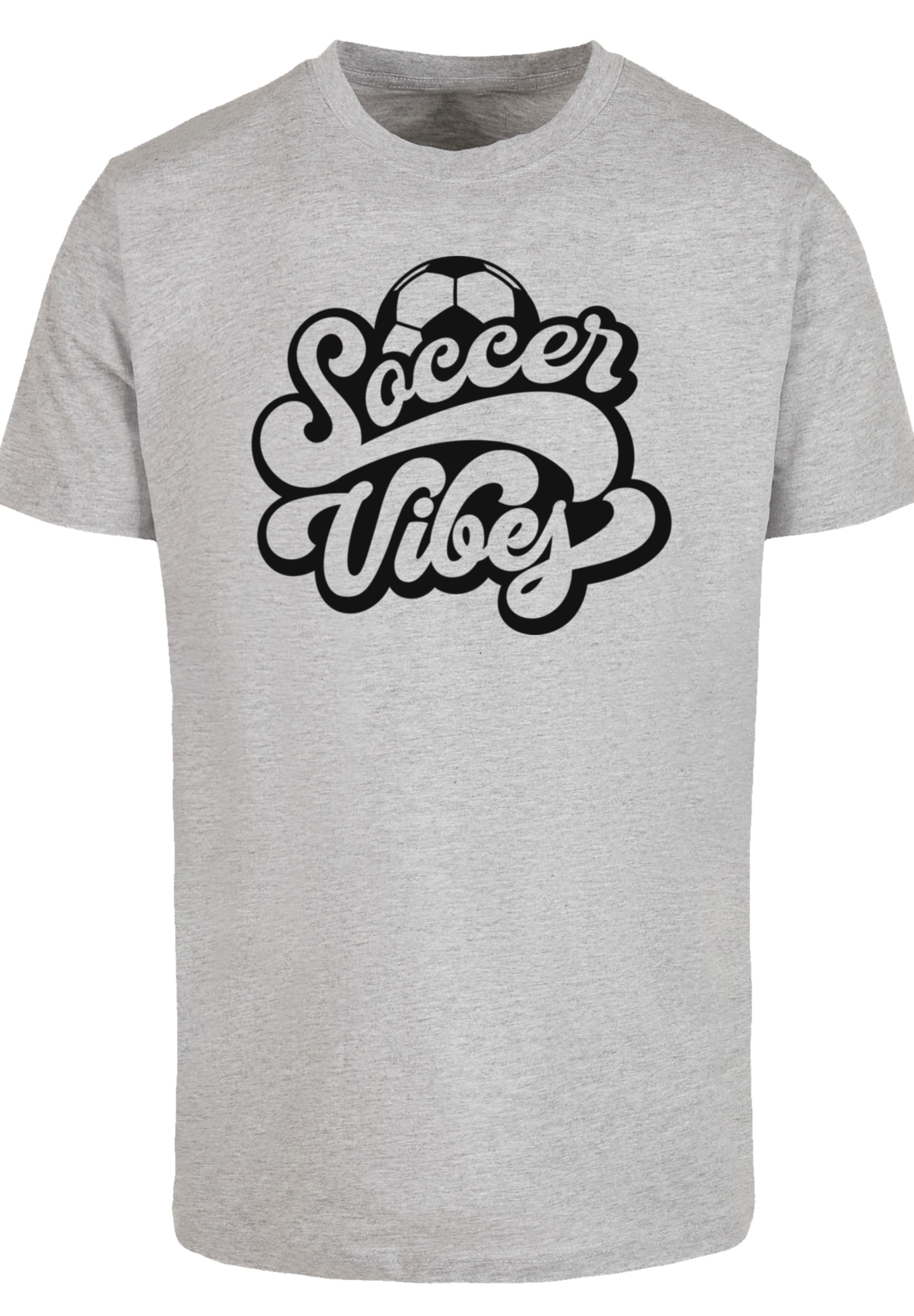 F4NT4STIC T-Shirt »Soccer Vibes Typography Sporty Graphic«, Premium Qualität