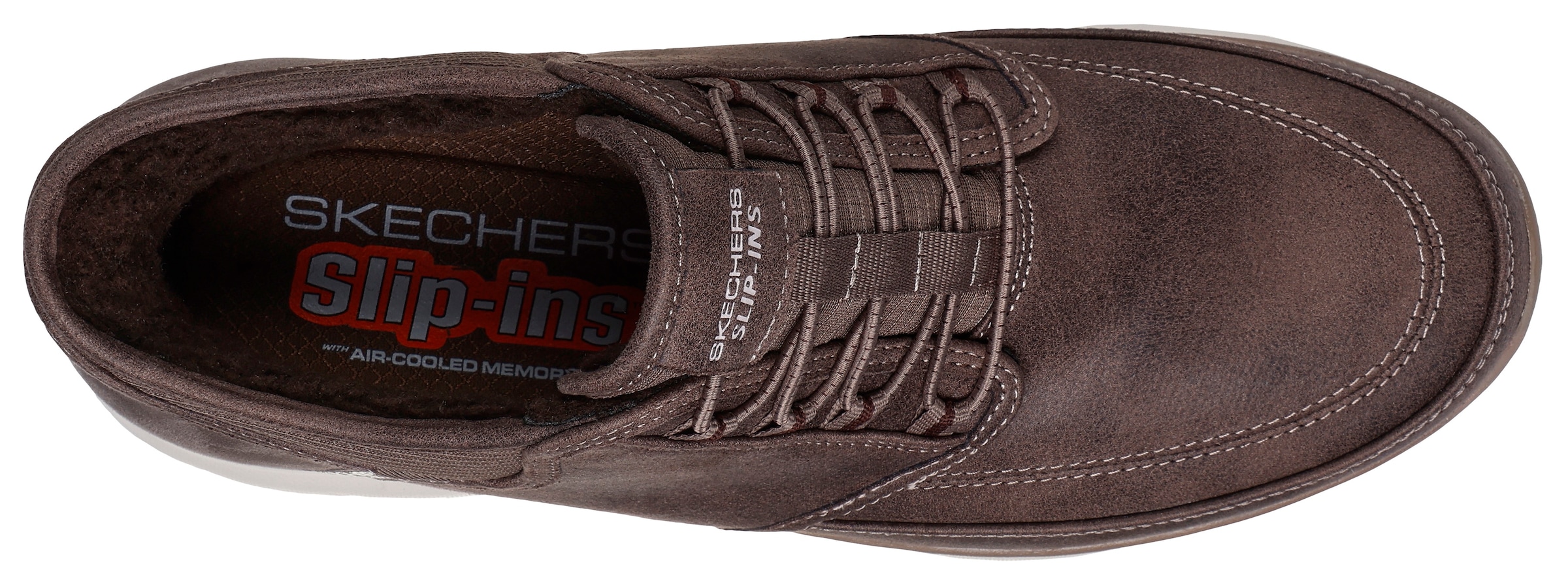 Skechers Slip-On Sneaker »SUMMITS«, Schnürboots, Mid Cut Sneaker mit Hands Free Slip-Ins™
