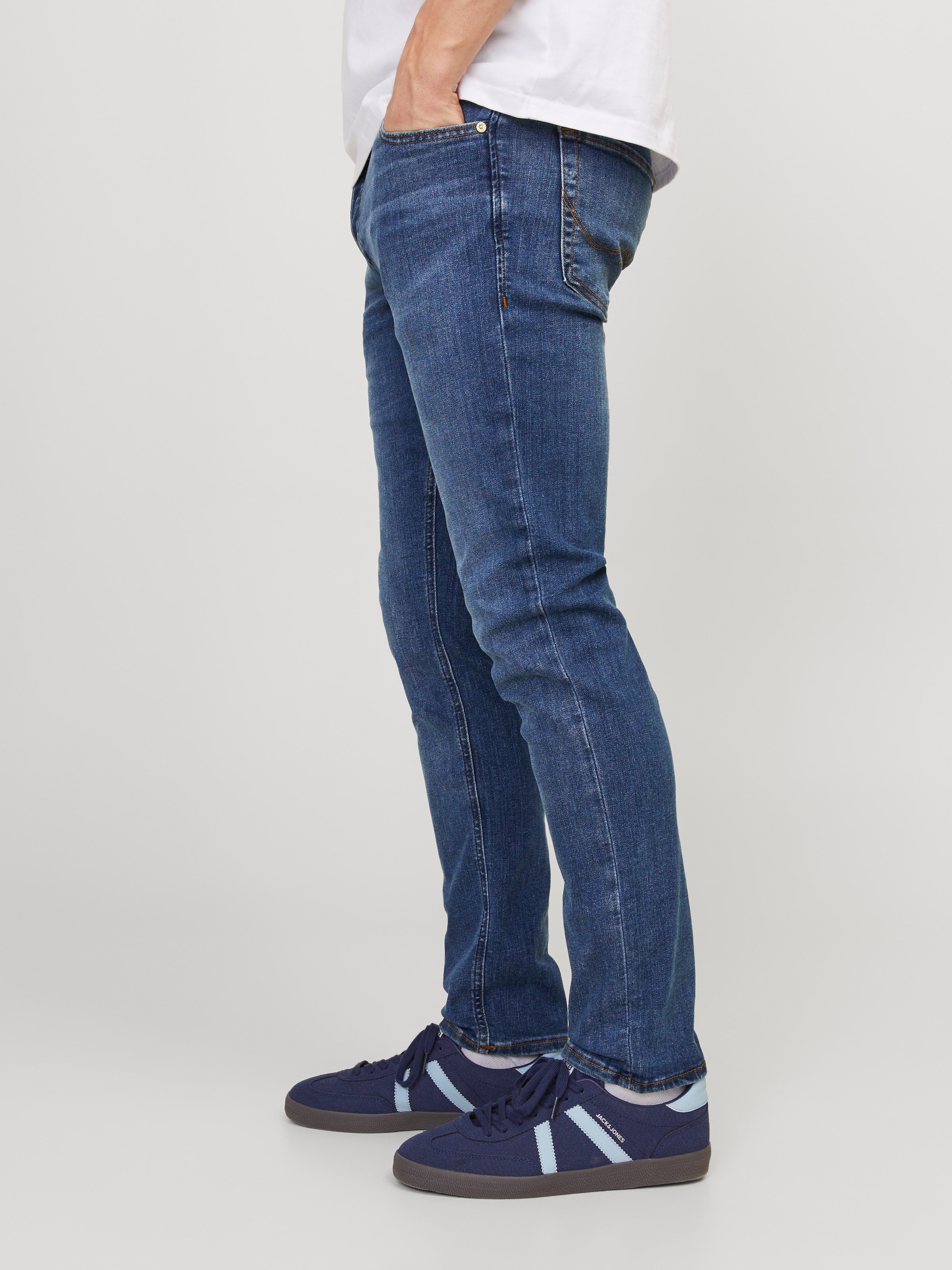 Jack & Jones »JJIGLENN  Slim-Fit mit Stretch und praktischer 5-Pocket-Form« mit Abriebeffekten