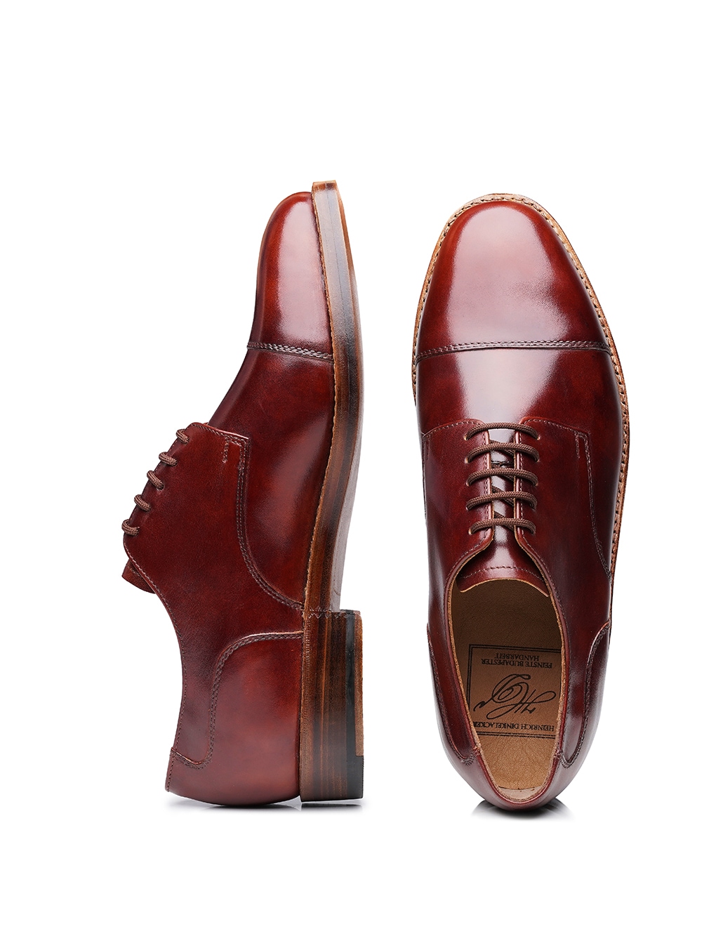 Heinrich Dinkelacker Schnürschuh »London Captoe TC Businessschuh«, Herrenschuh Leder handgefertigt, Schnürschuhe Herren