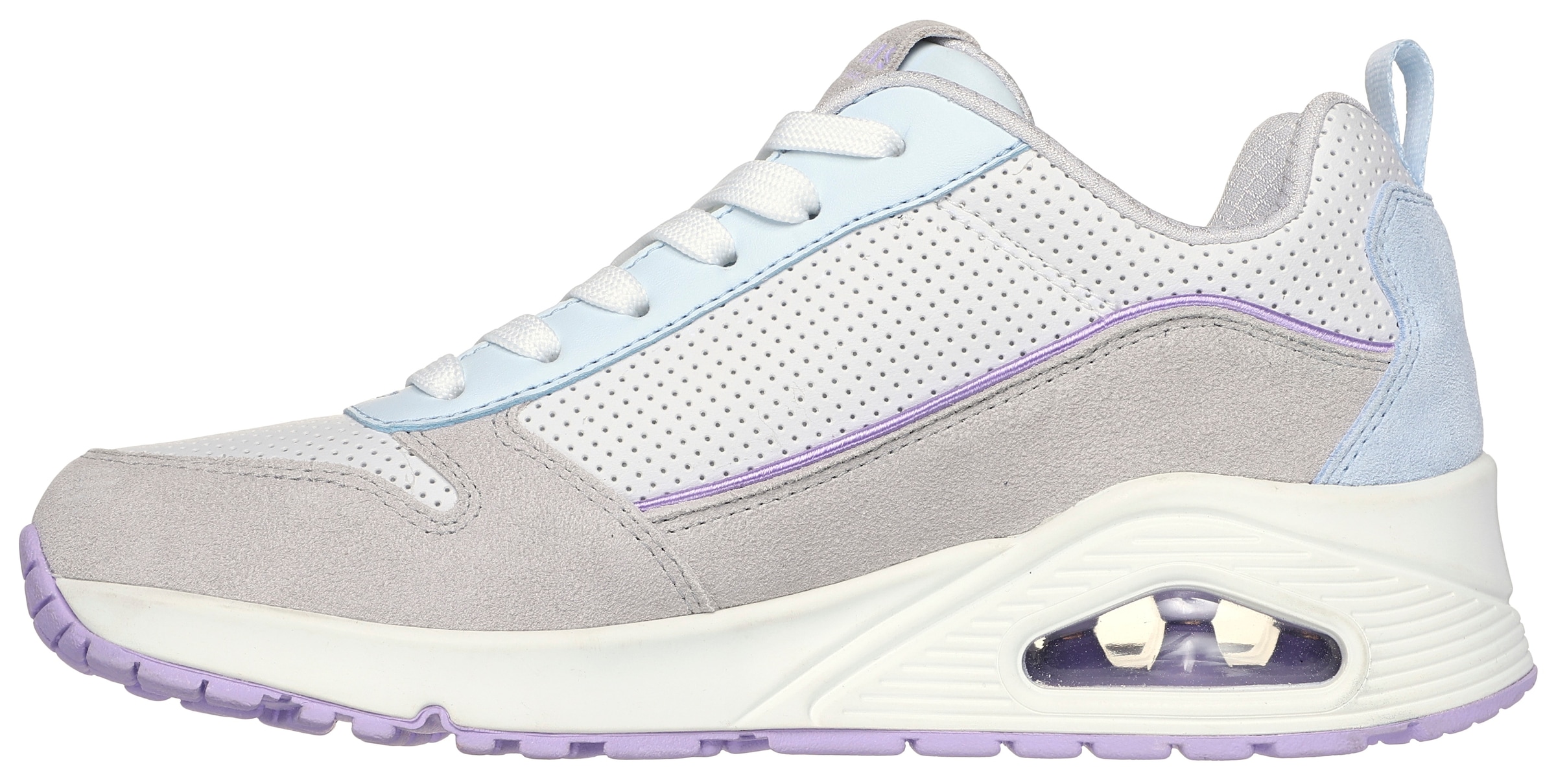 Skechers Sneaker »UNO-TWO MUCH FUN«, mit Air-Cooled Memory Foam, Freizeitschuh, Halbschuh, Schnürschuh