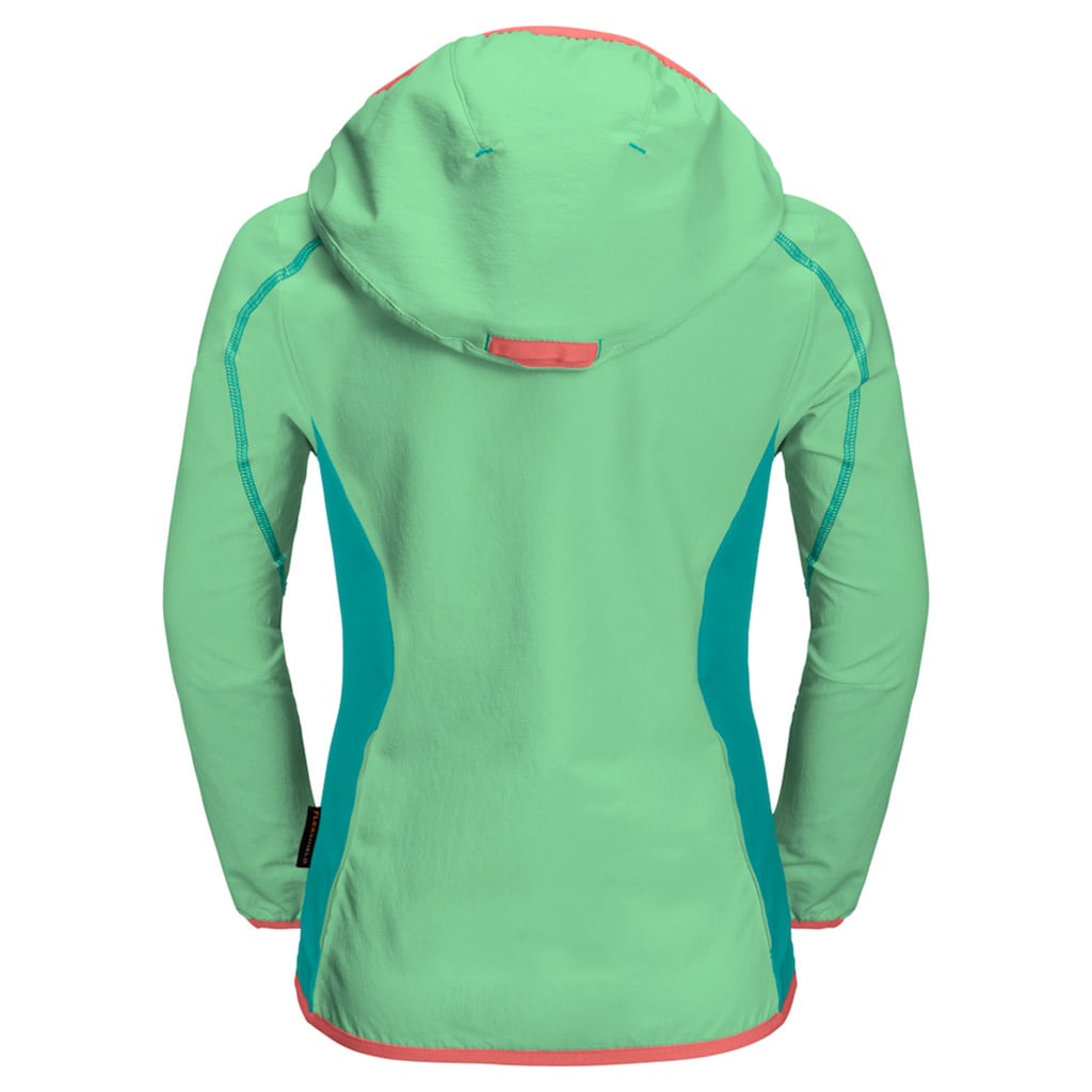 Jack Wolfskin Softshelljacke »TURBULENCE GIRLS«, mit Kapuze